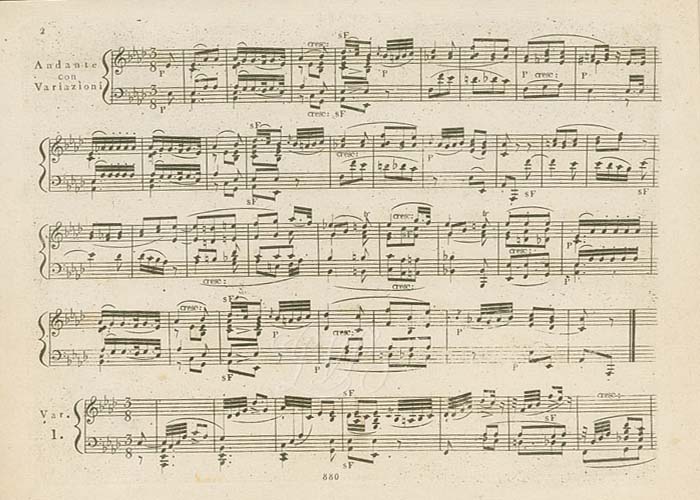 Beethoven Piano Sonata 12 Primera edición