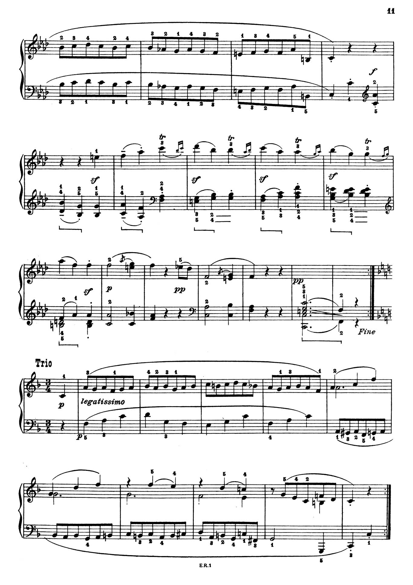 Beethoven Piano Sonata 1-11 sheet music