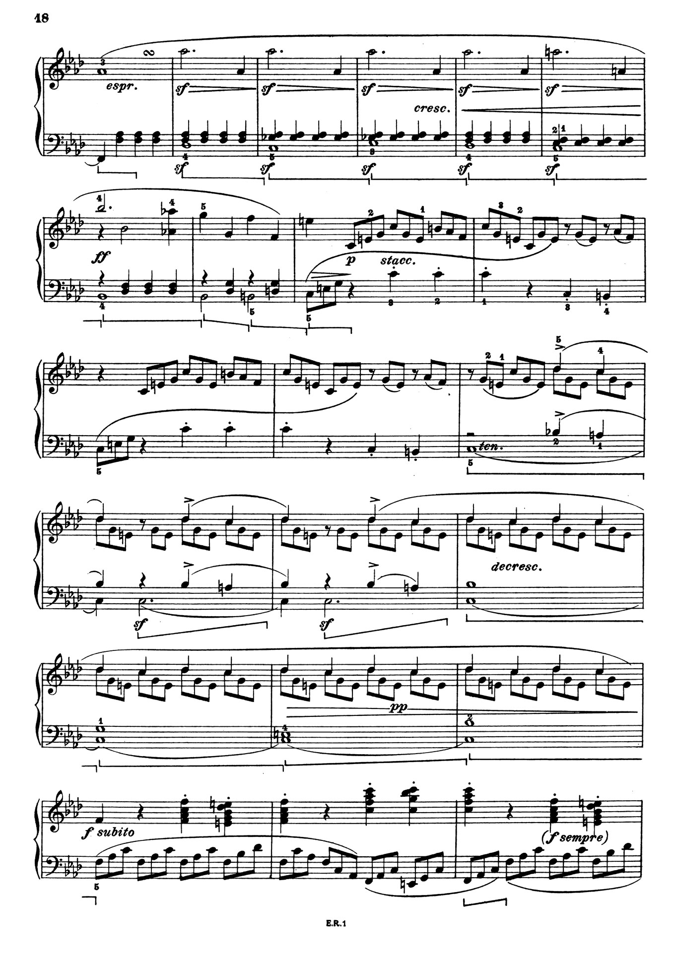 Beethoven Piano Sonata 1-18 sheet music