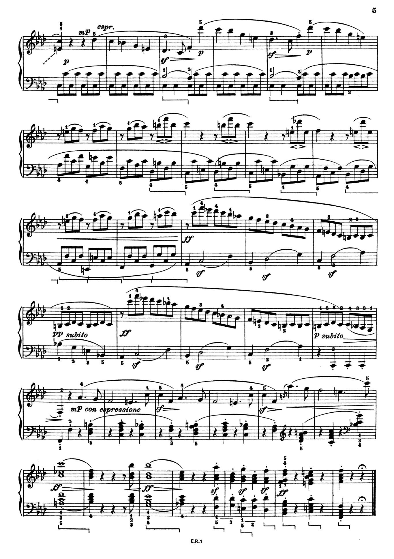Beethoven Piano Sonata 1-5 sheet music