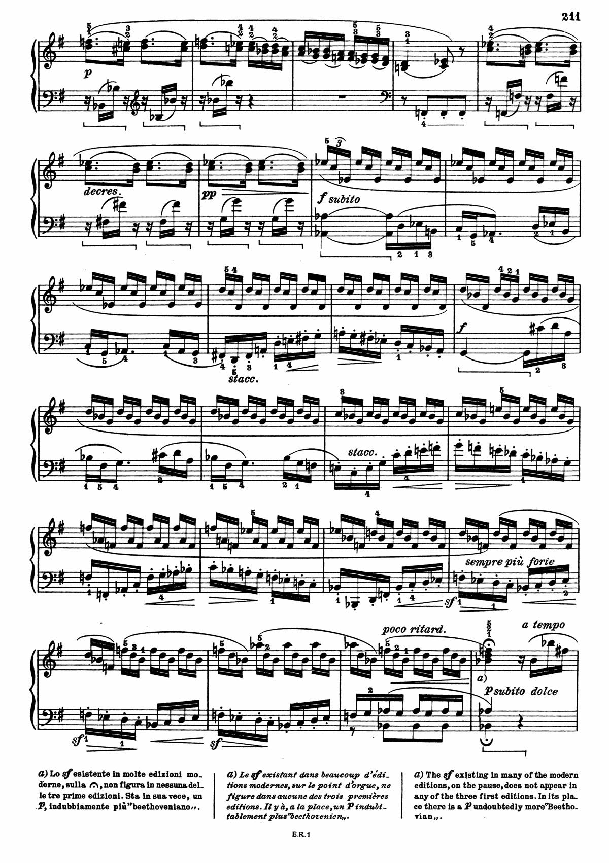 Beethoven Piano Sonata 10-4 sheet music