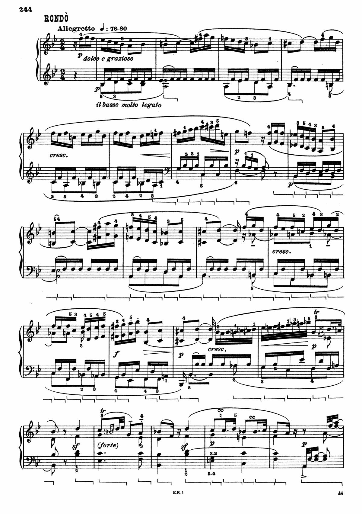 Beethoven Piano Sonata 11-18 sheet music