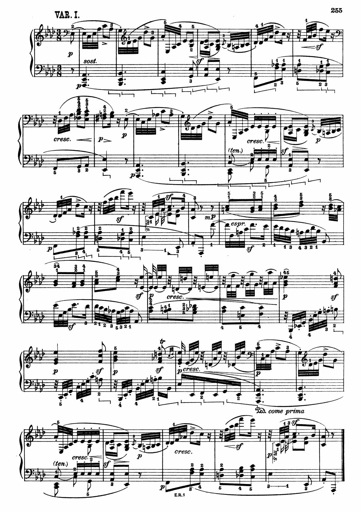 Beethoven Piano Sonata 12-2 sheet music