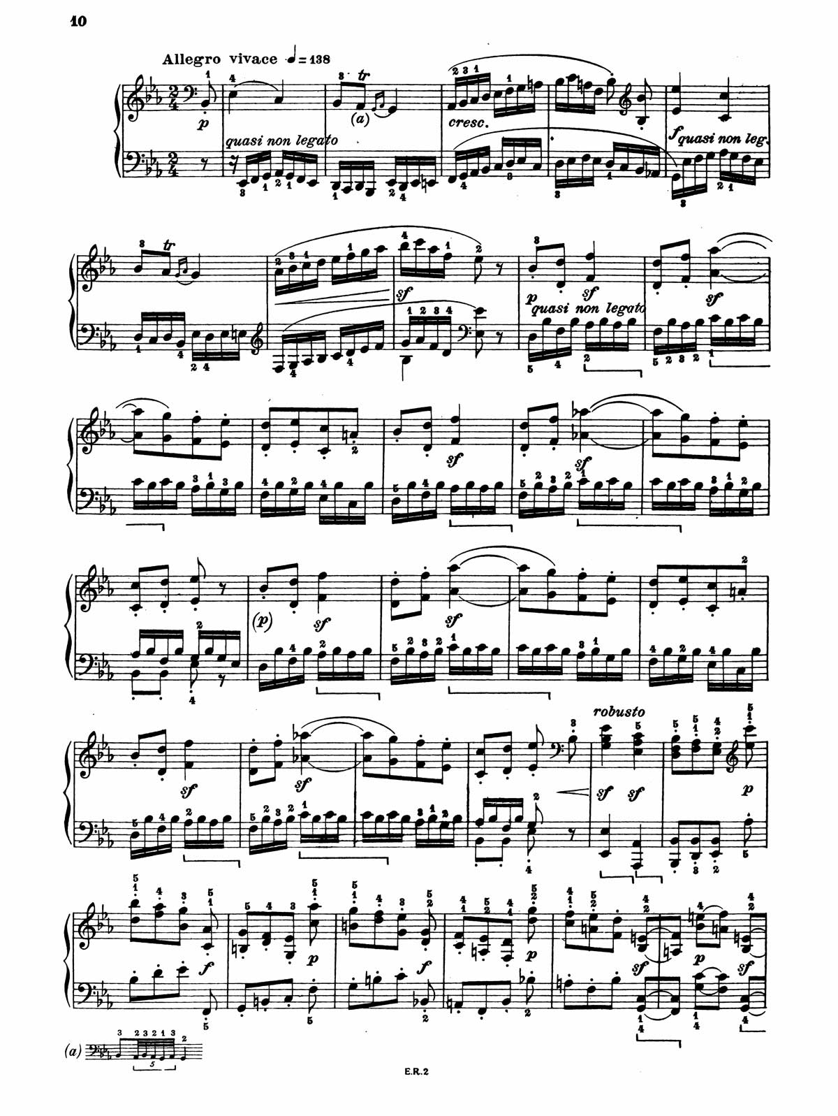 Beethoven Piano Sonata 13-10 sheet music