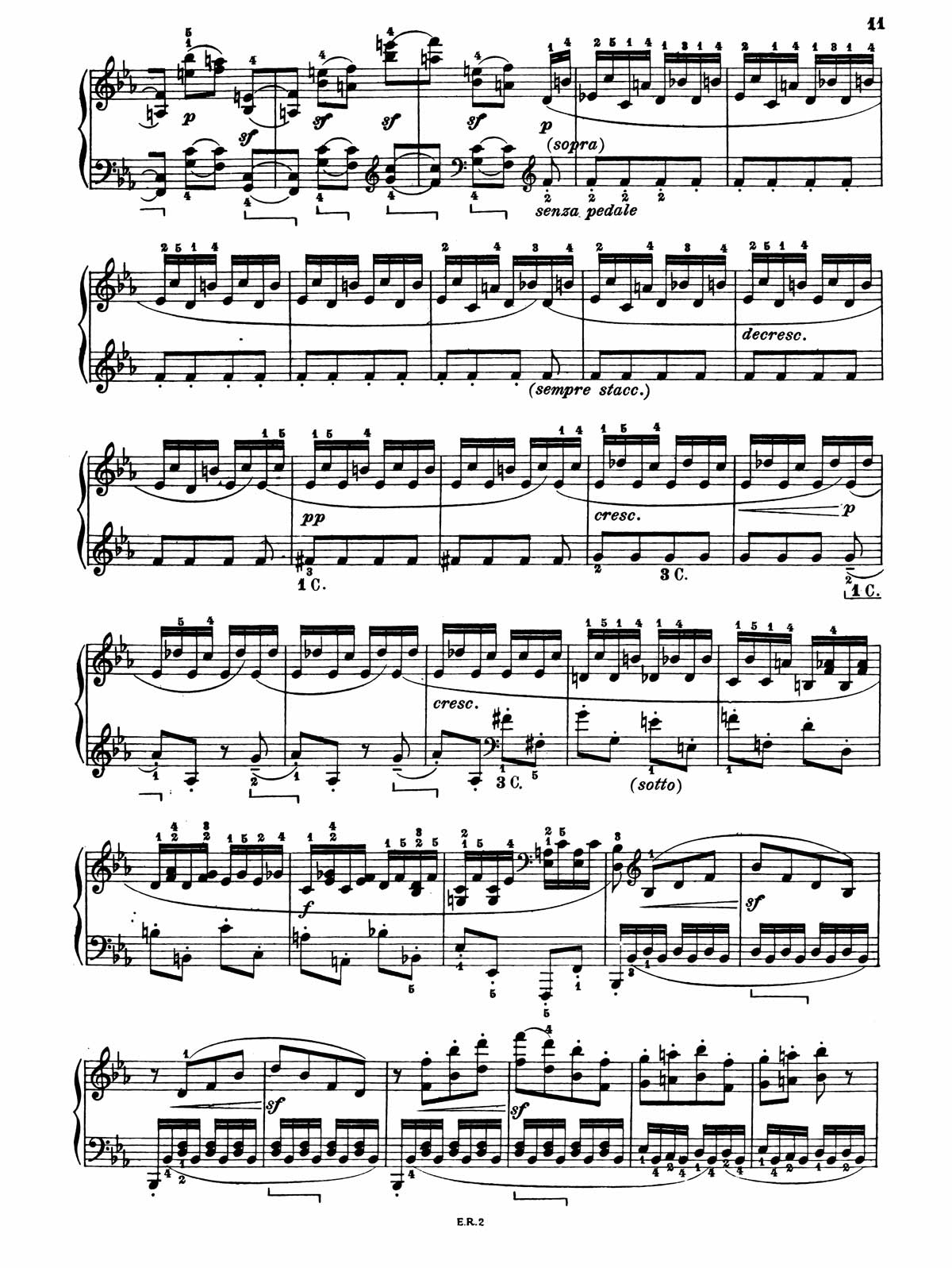 Beethoven Piano Sonata 13-11 sheet music