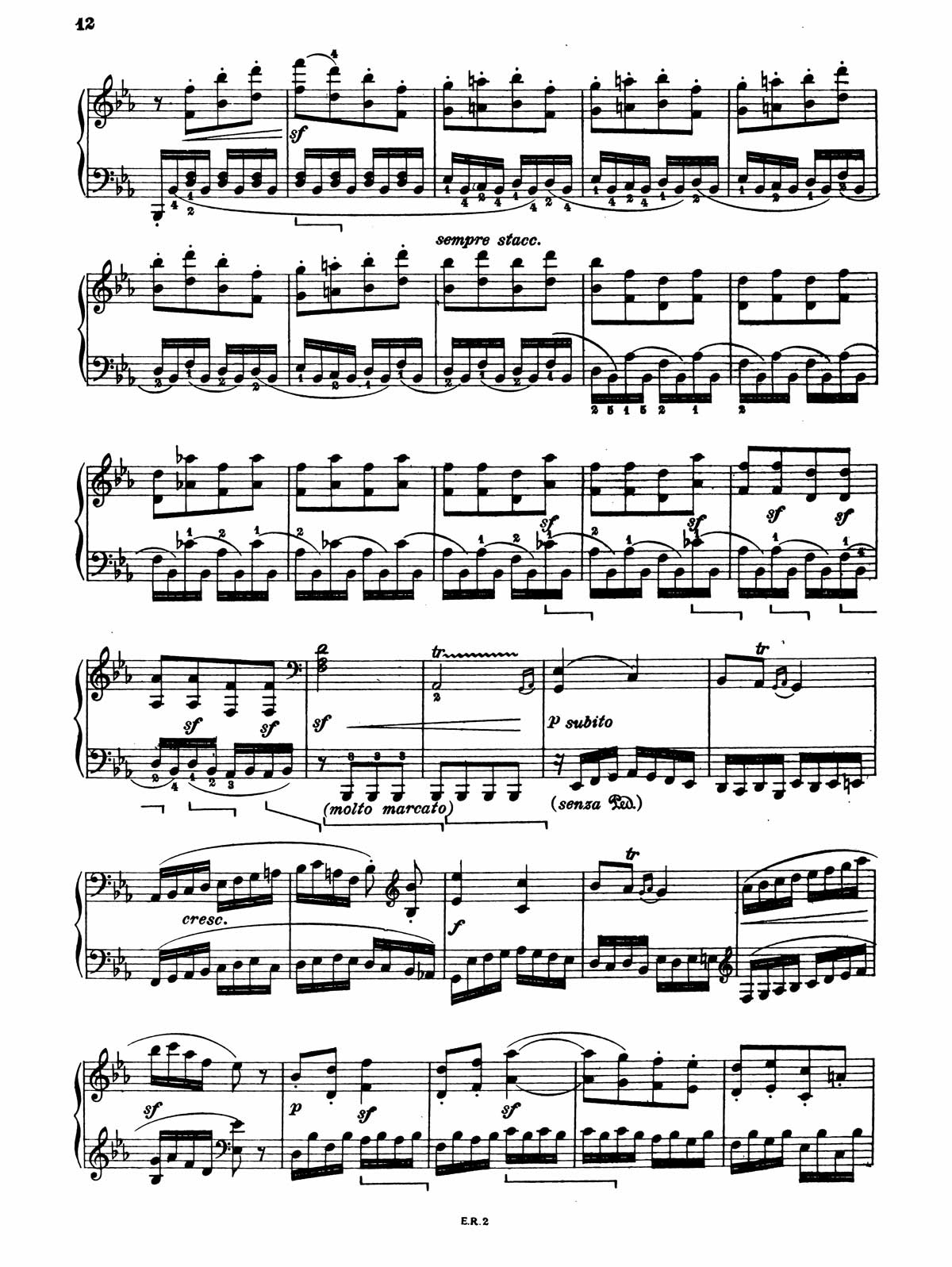 Beethoven Piano Sonata 13-12 sheet music
