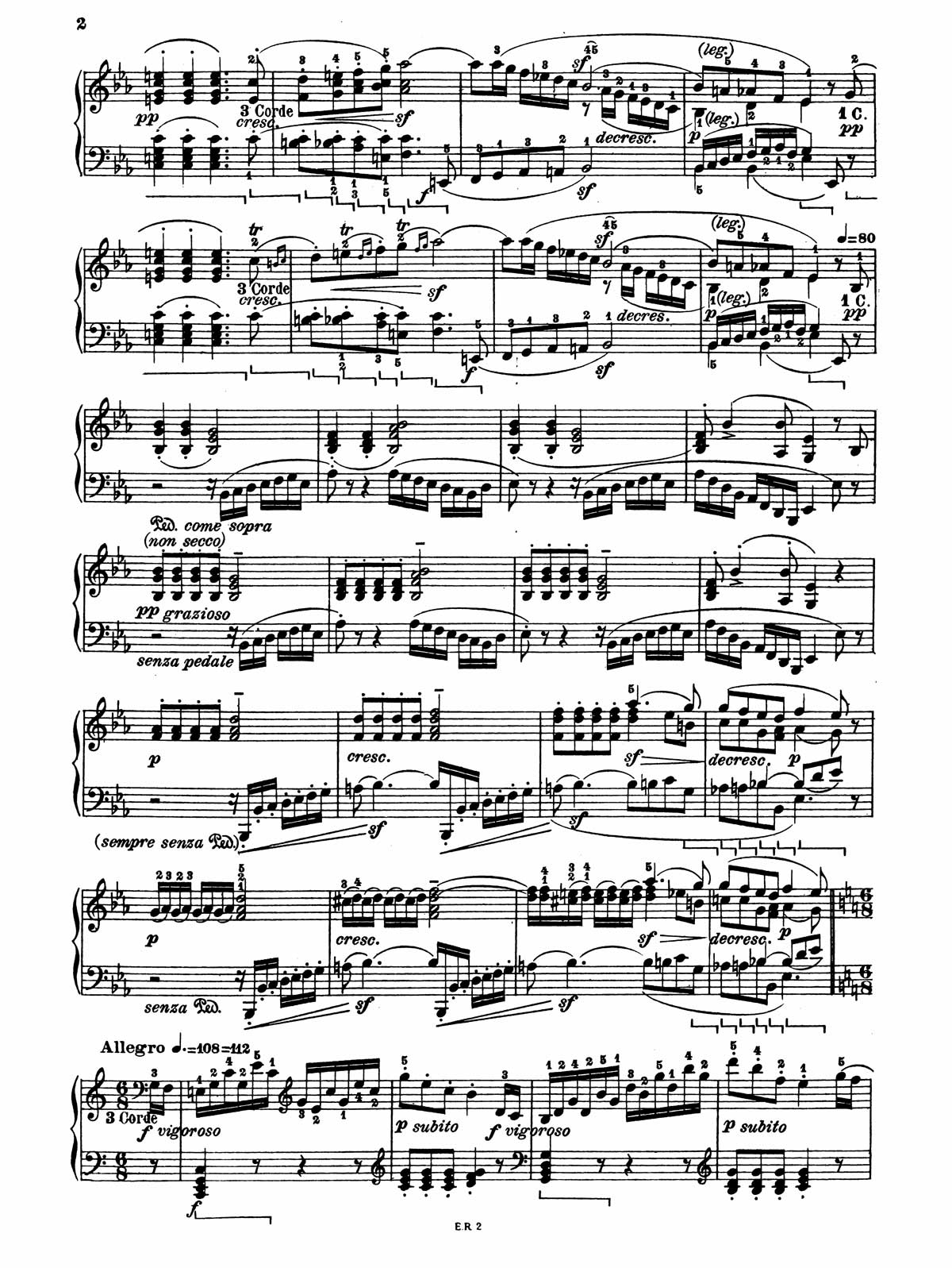 Beethoven Piano Sonata 13-2 sheet music