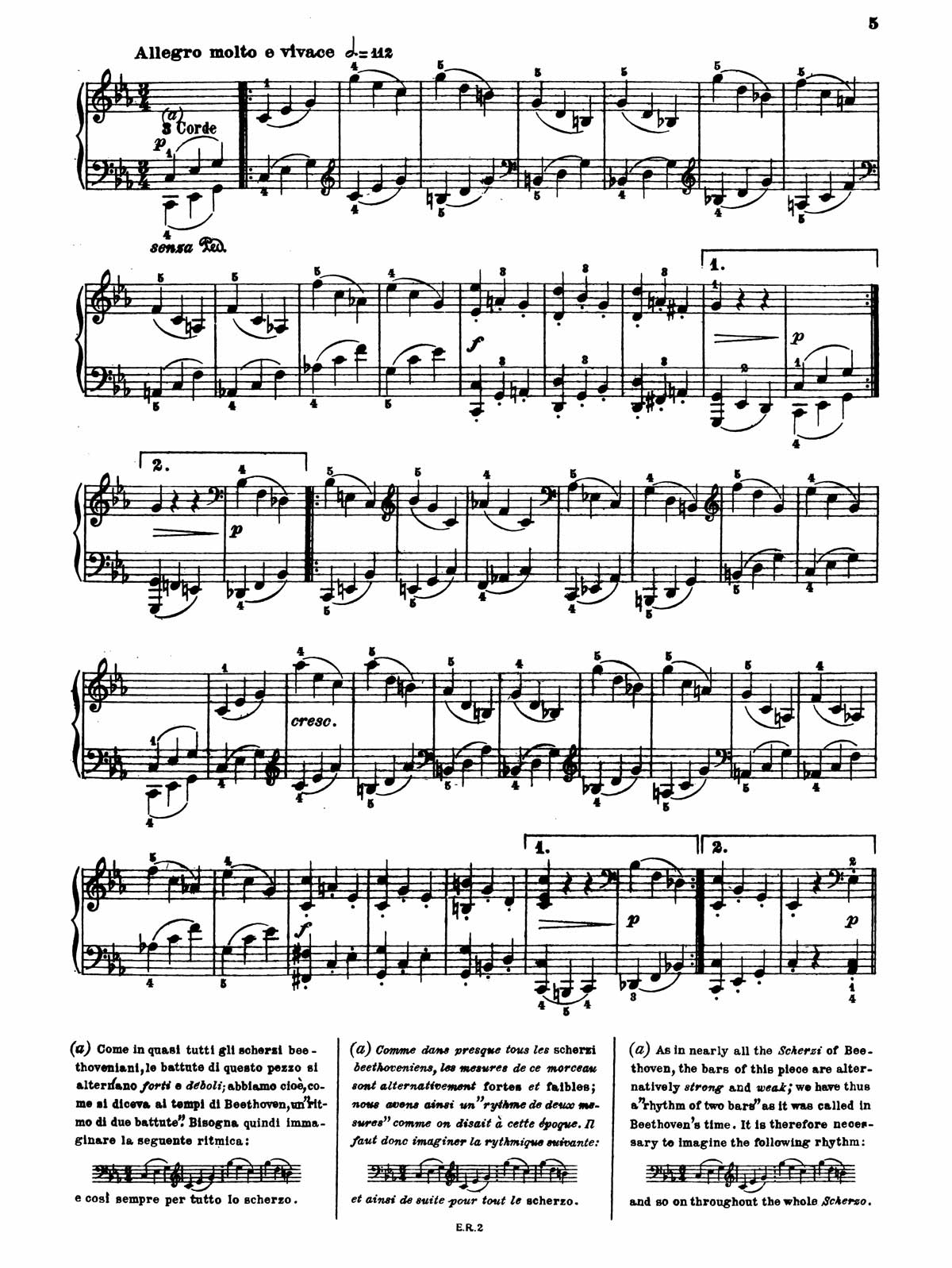 Beethoven Piano Sonata 13-5 sheet music
