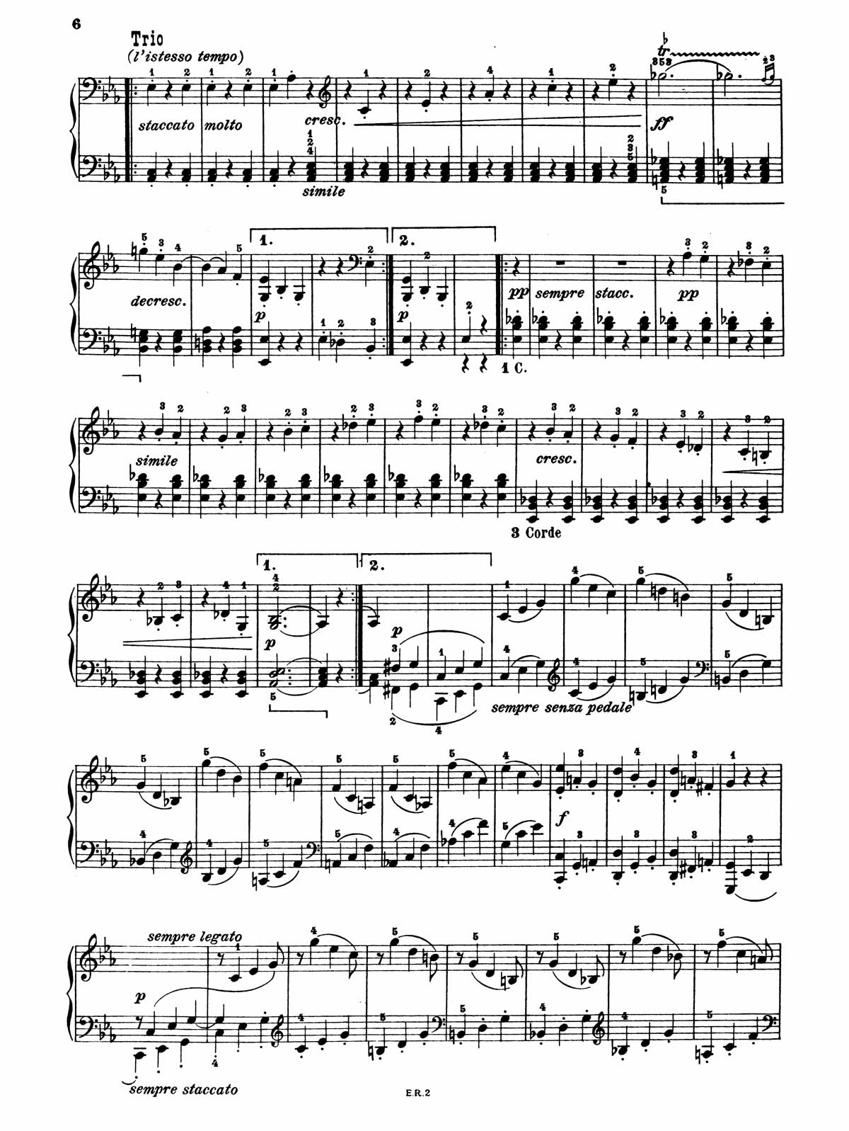 Beethoven Piano Sonata 13-6 sheet music