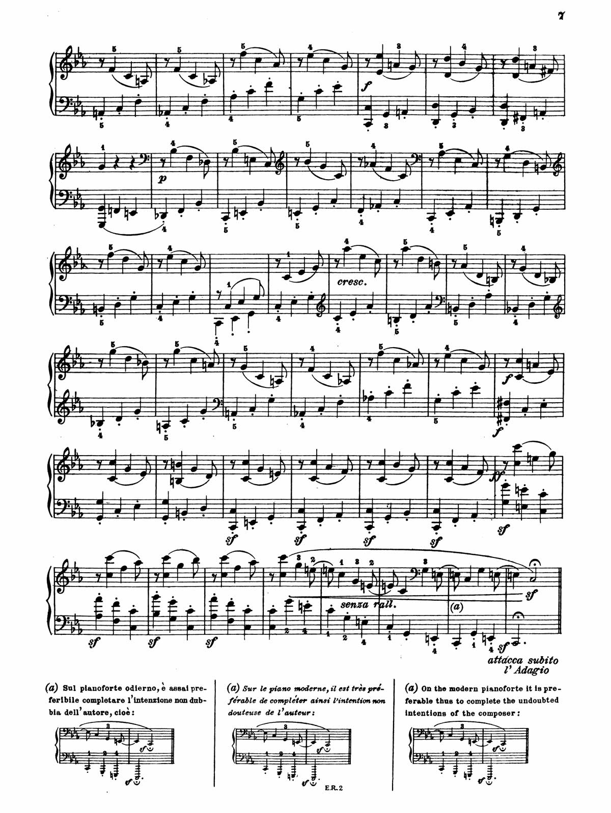 Beethoven Piano Sonata 13-7 sheet music