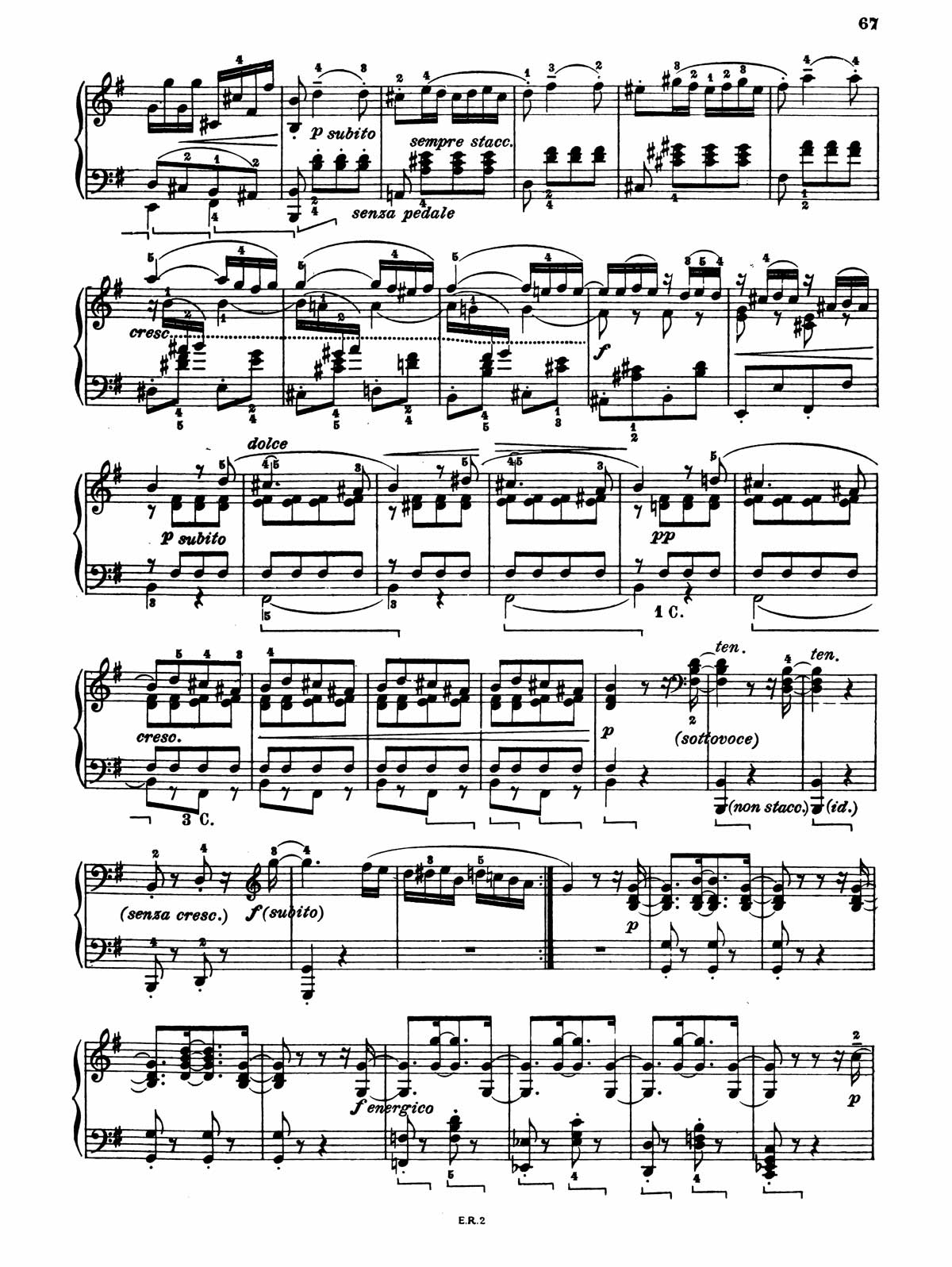 Beethoven Piano Sonata 16-4 sheet music