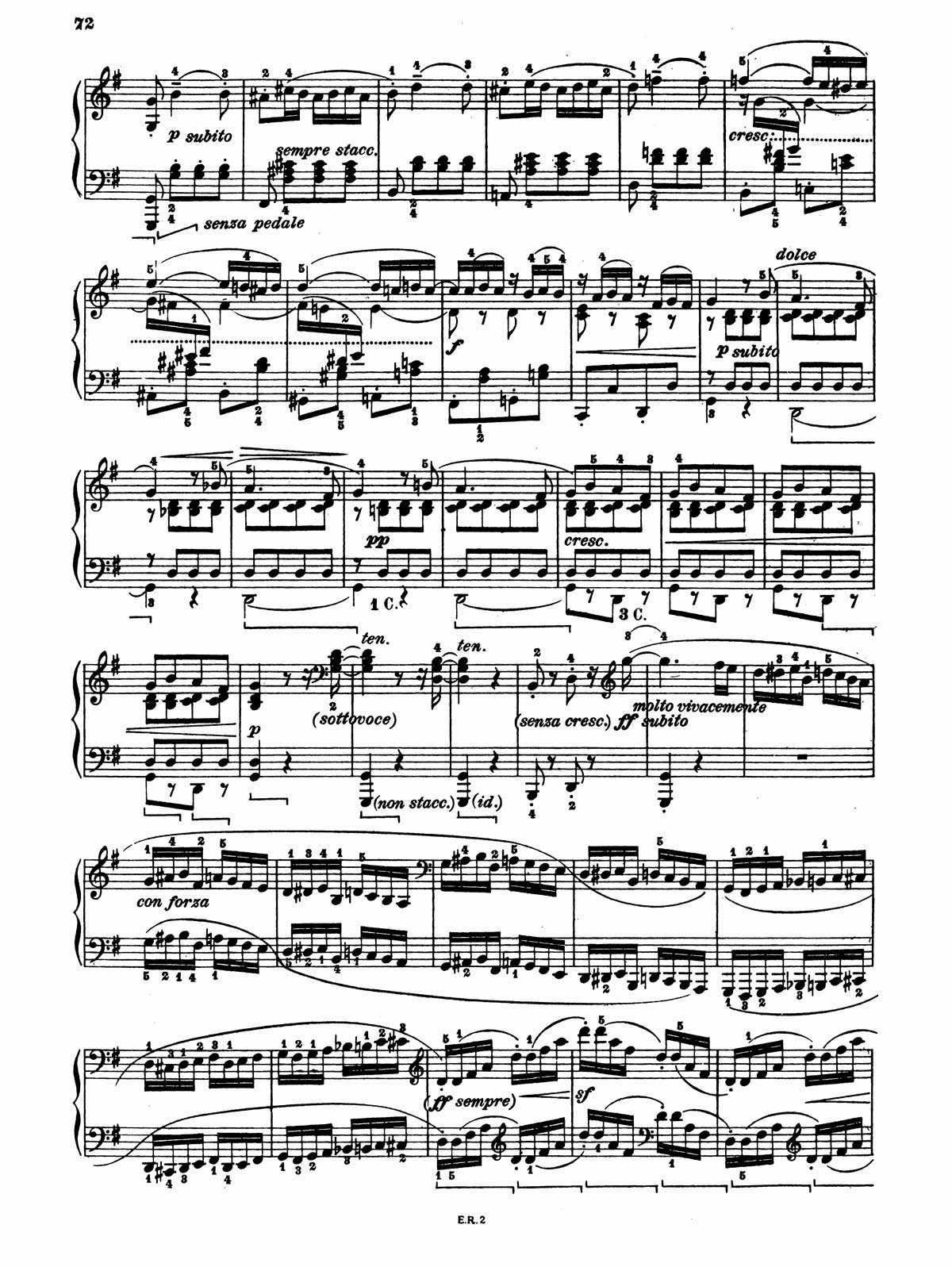 Beethoven Piano Sonata 16-9 sheet music