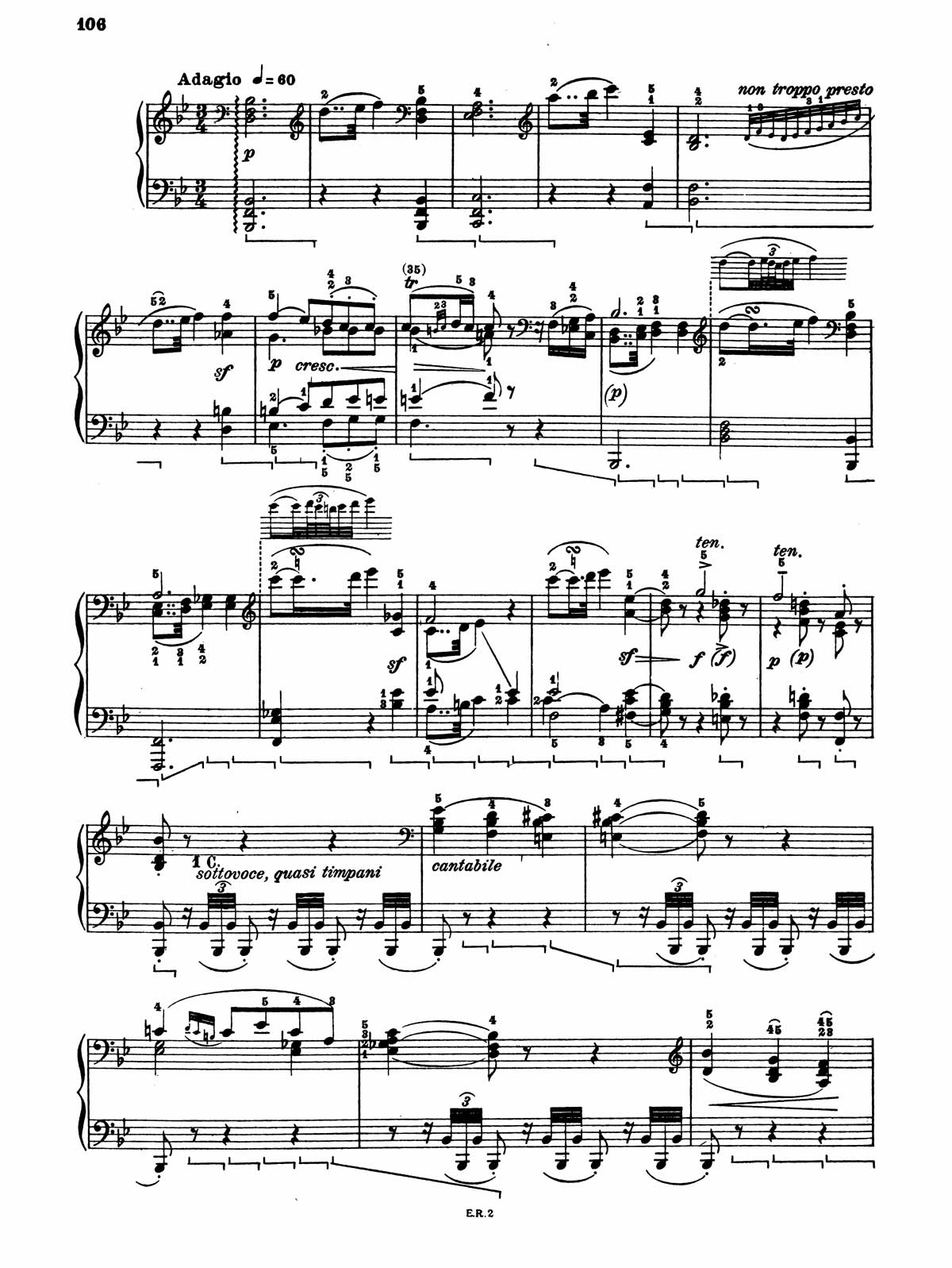 Beethoven Piano Sonata 17-11 sheet music
