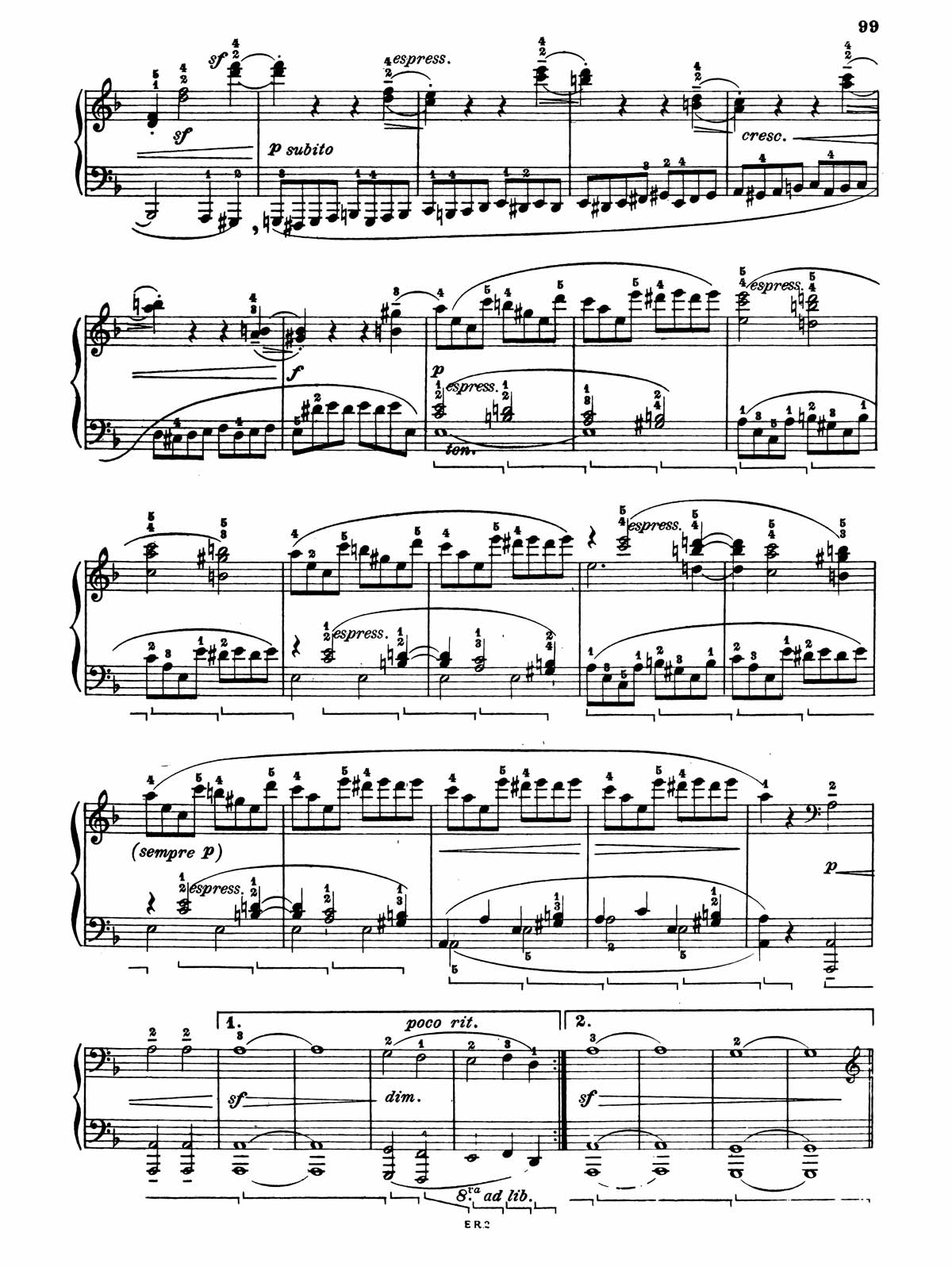 Beethoven Piano Sonata 17-4 sheet music