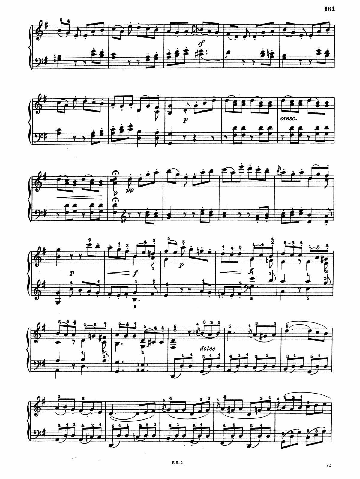 Beethoven Piano Sonata 19-8 sheet music