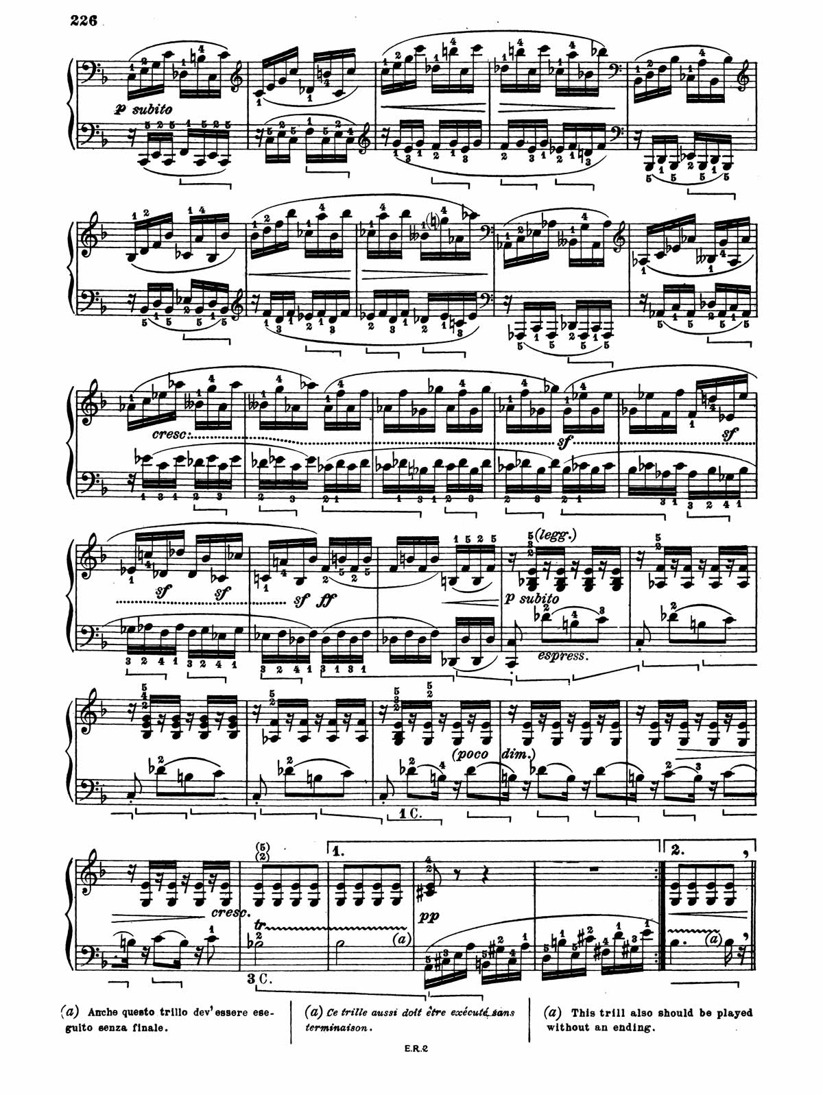 Beethoven Piano Sonata 22-14 sheet music
