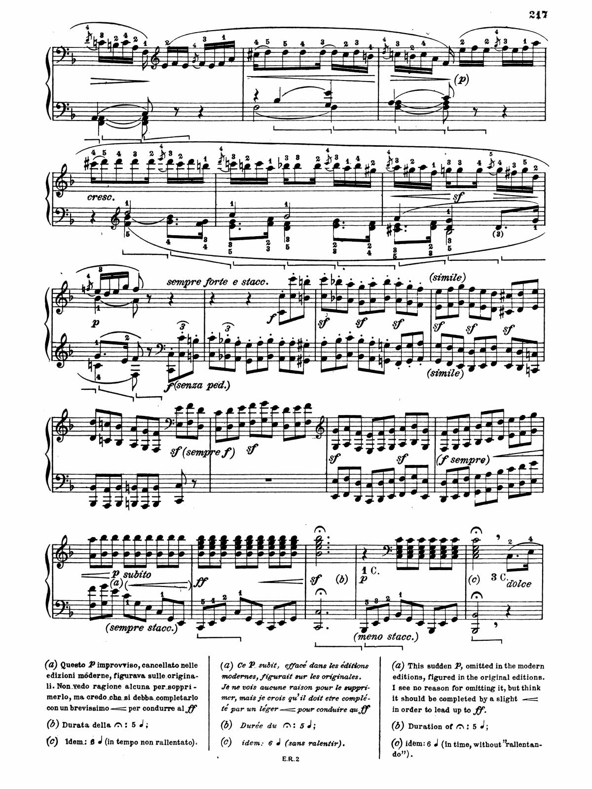 Beethoven Piano Sonata 22-5 sheet music
