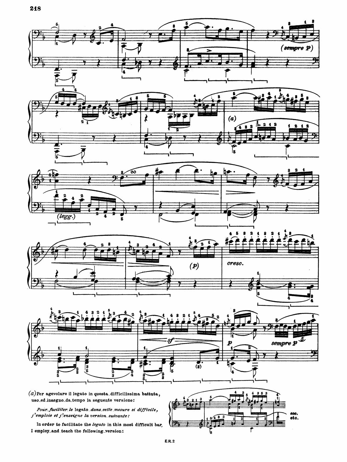 Beethoven Piano Sonata 22-6 sheet music