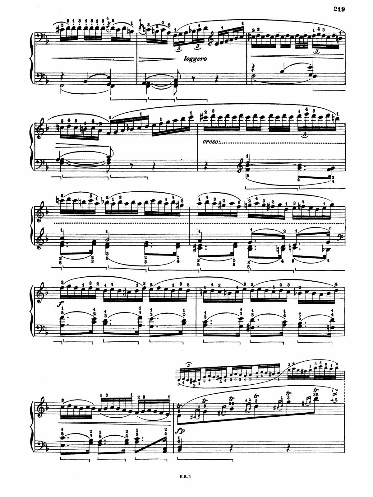 Beethoven Piano Sonata 22-7 sheet music
