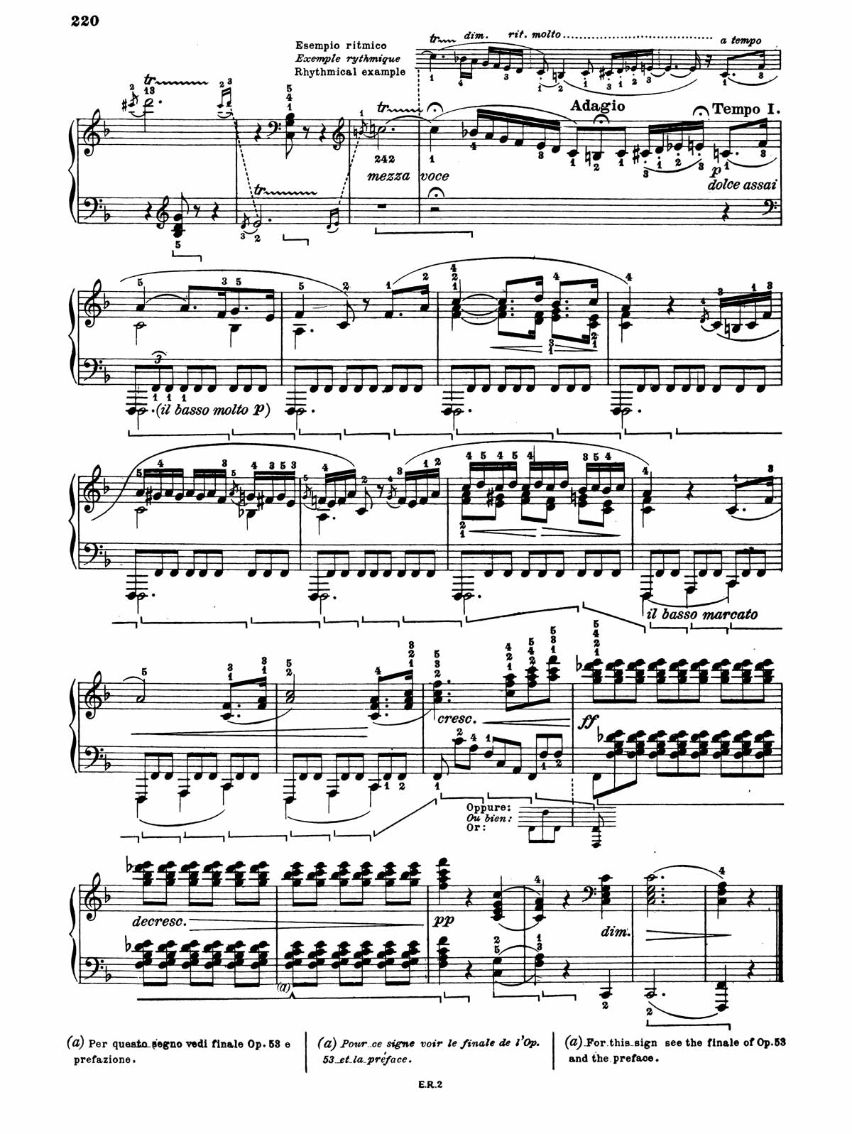 Beethoven Piano Sonata 22-8 sheet music
