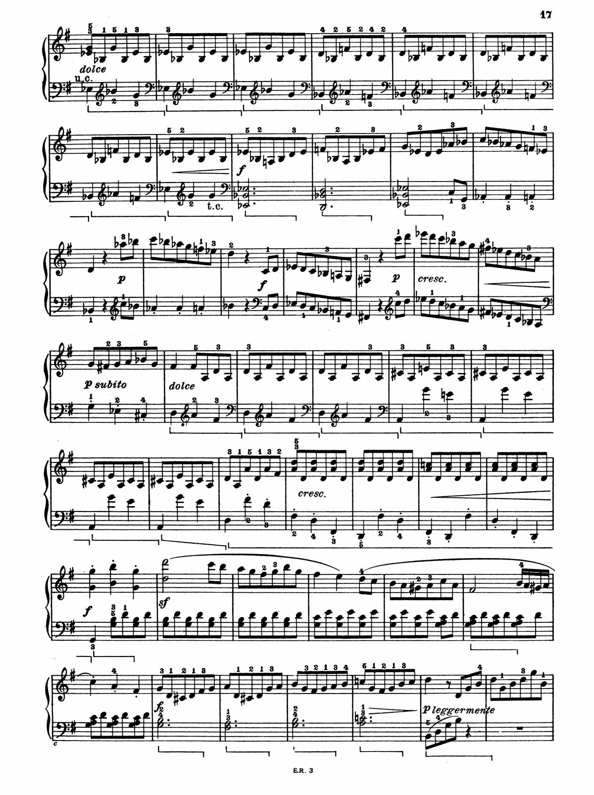 Beethoven Piano Sonata 25-4 sheet music