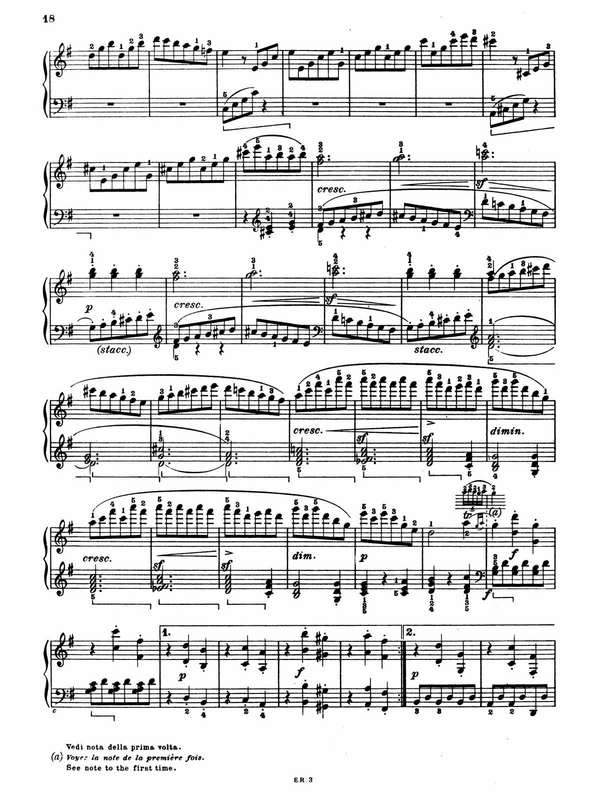 Beethoven Piano Sonata 25-5 sheet music