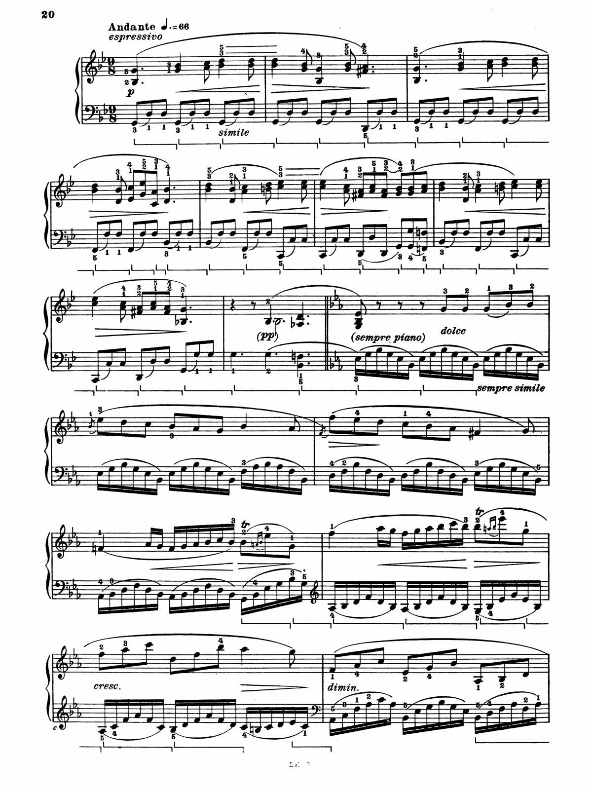 Beethoven Piano Sonata 25-7 sheet music