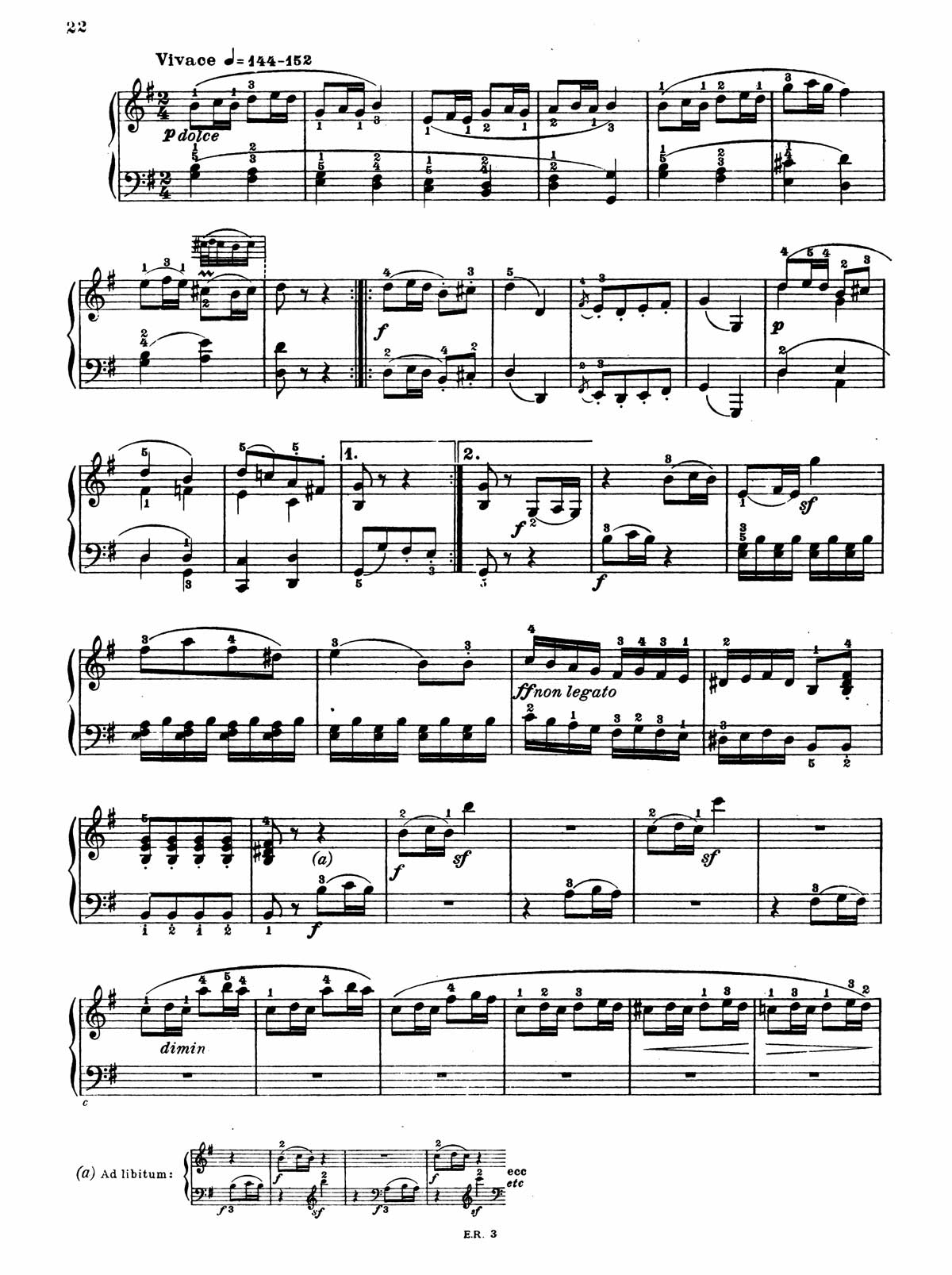 Beethoven Piano Sonata 25-9 sheet music