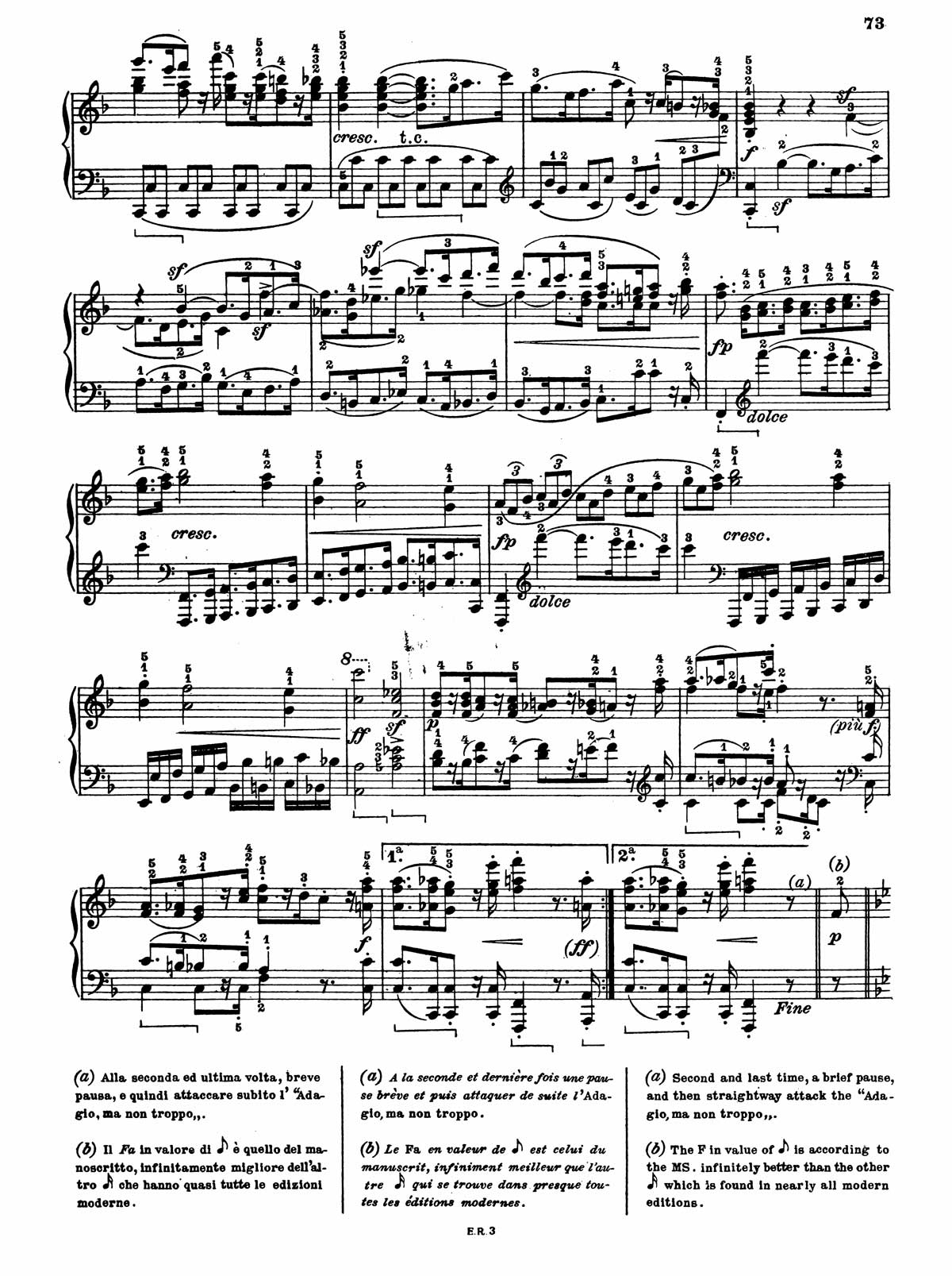 Beethoven Piano Sonata 28-8 sheet music