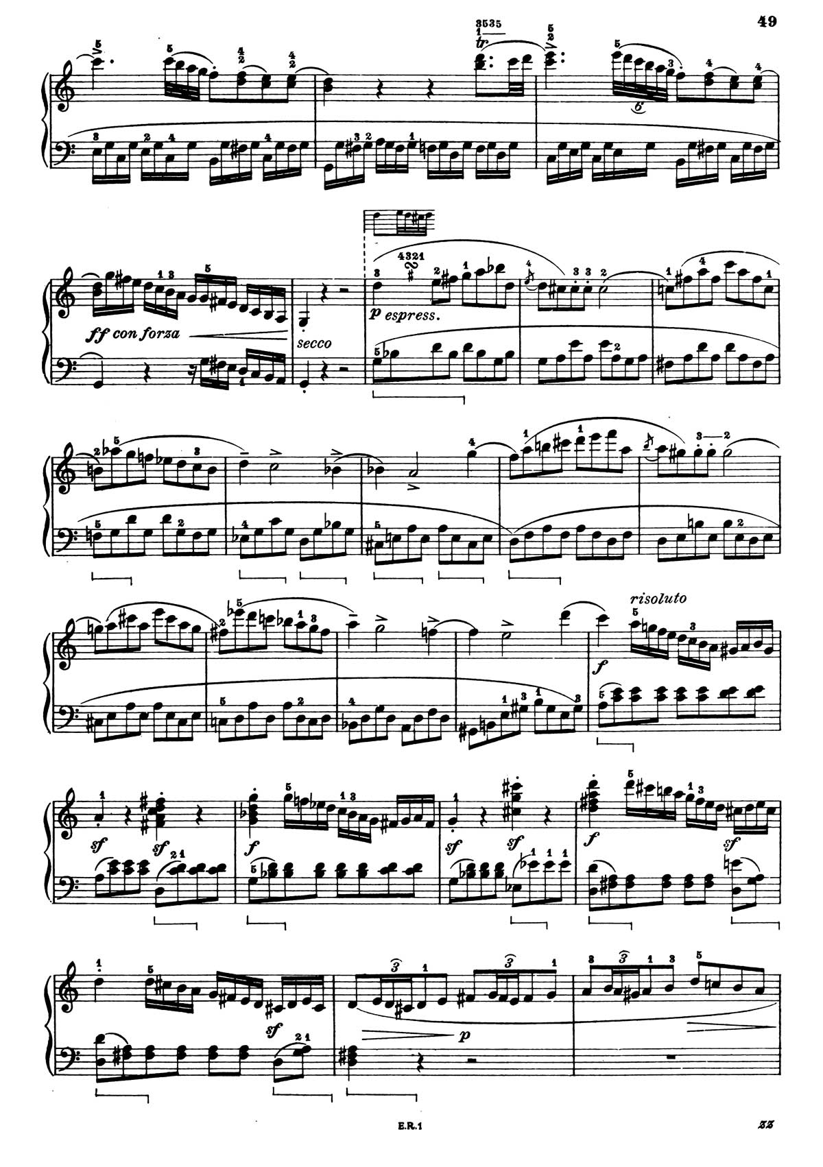 Beethoven Piano Sonata 3-2 sheet music