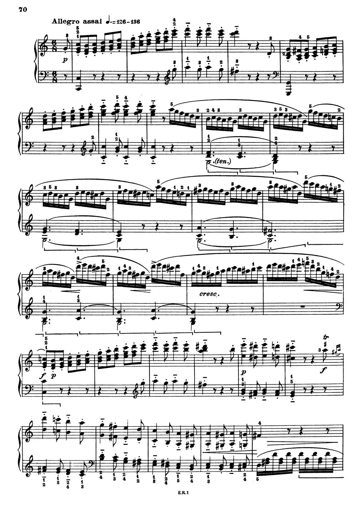 Beethoven Piano Sonata 3-23 sheet music