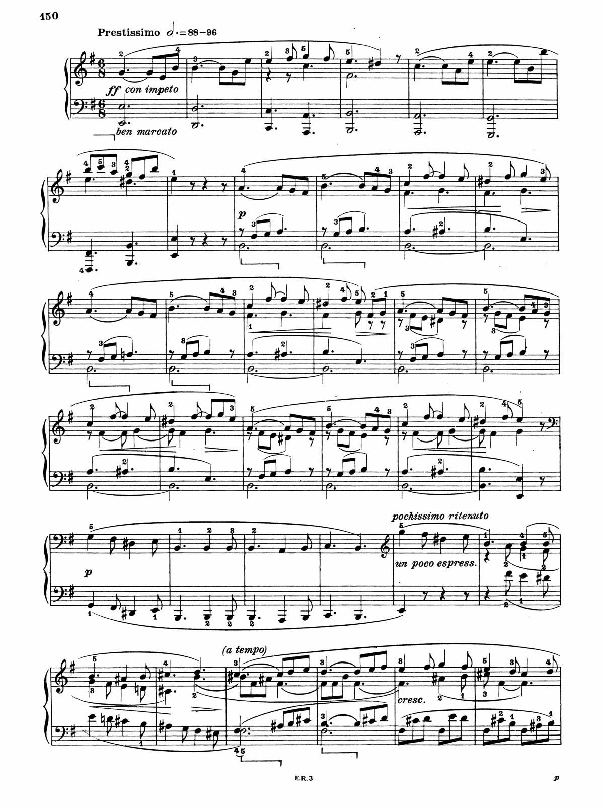 Beethoven Piano Sonata 30-7 sheet music