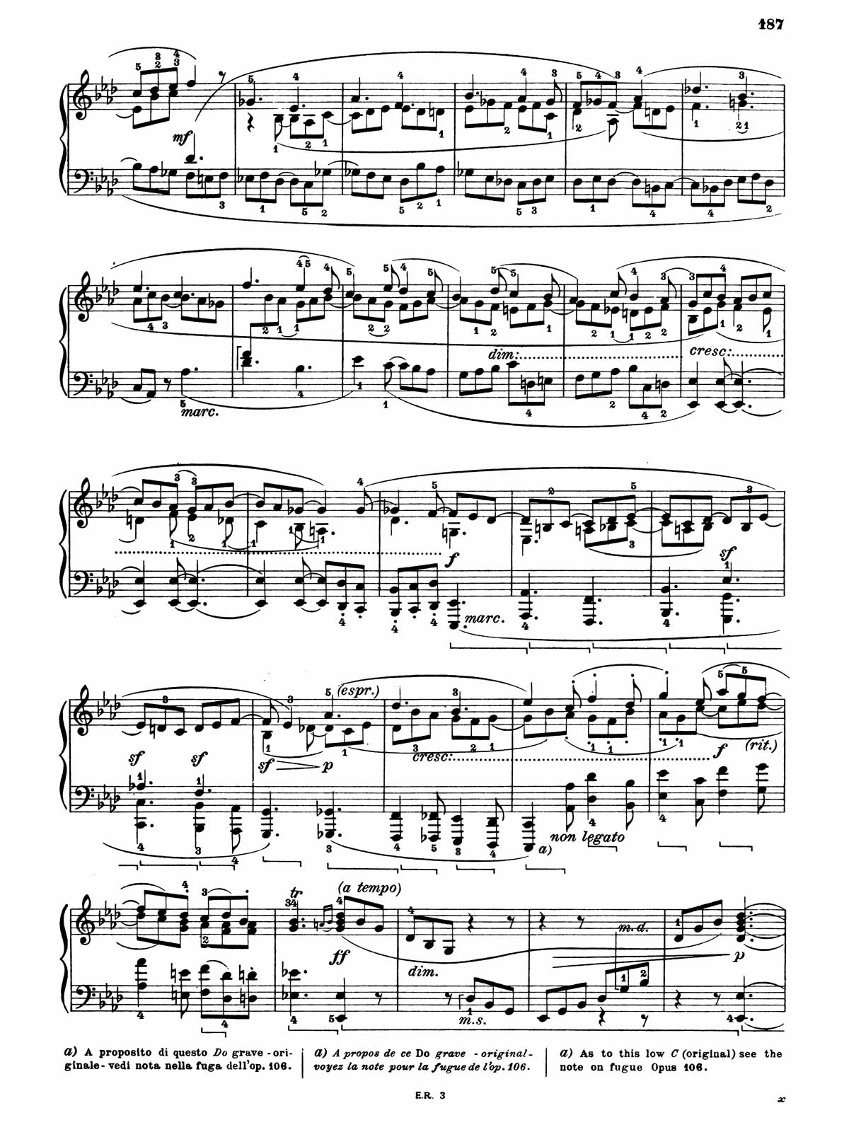 Beethoven Piano Sonata 31-18 sheet music