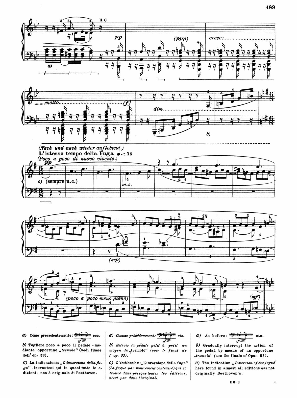 Beethoven Piano Sonata 31-20 sheet music