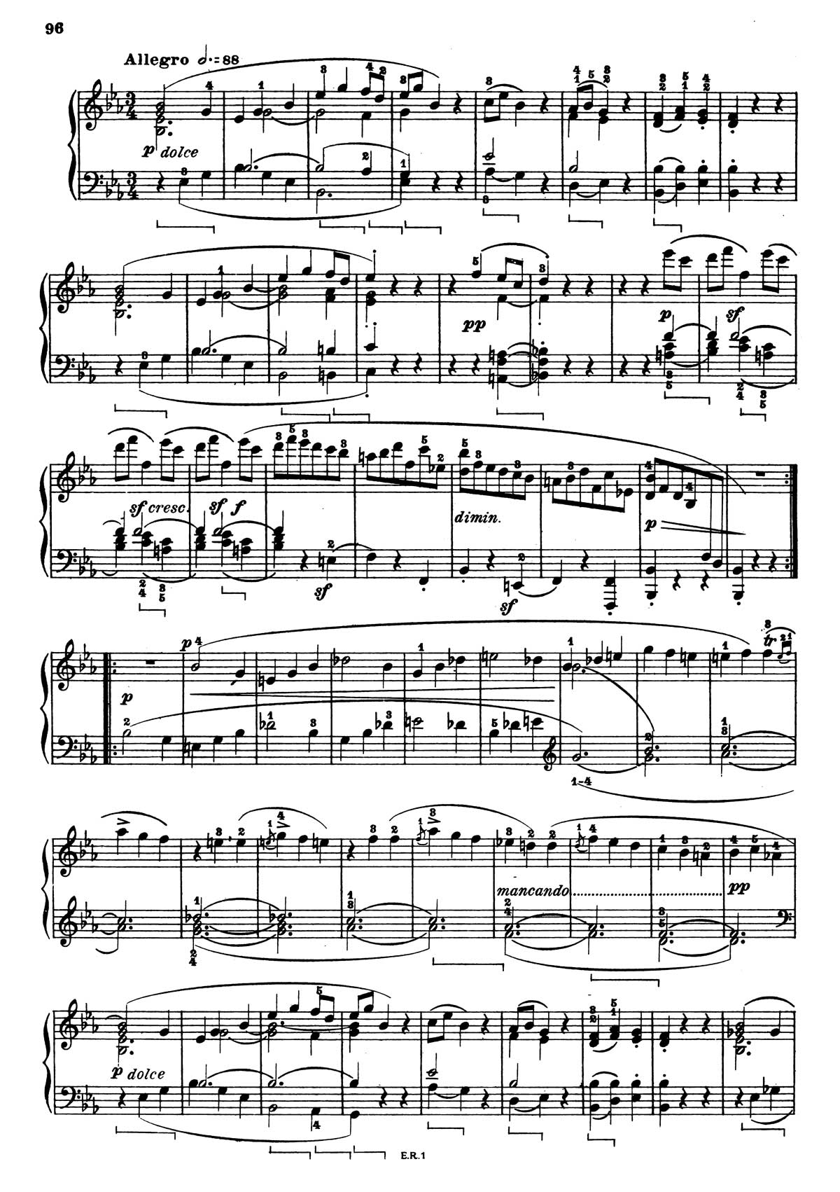 Beethoven Piano Sonata 4-18 sheet music