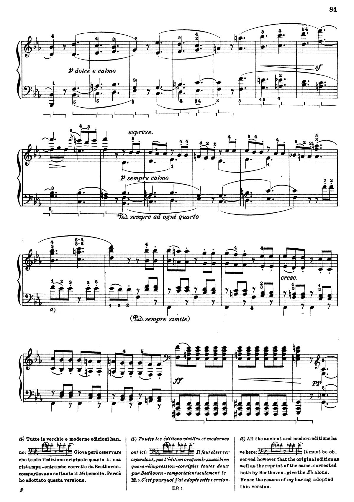 Beethoven Sonata 4-3 sheet music