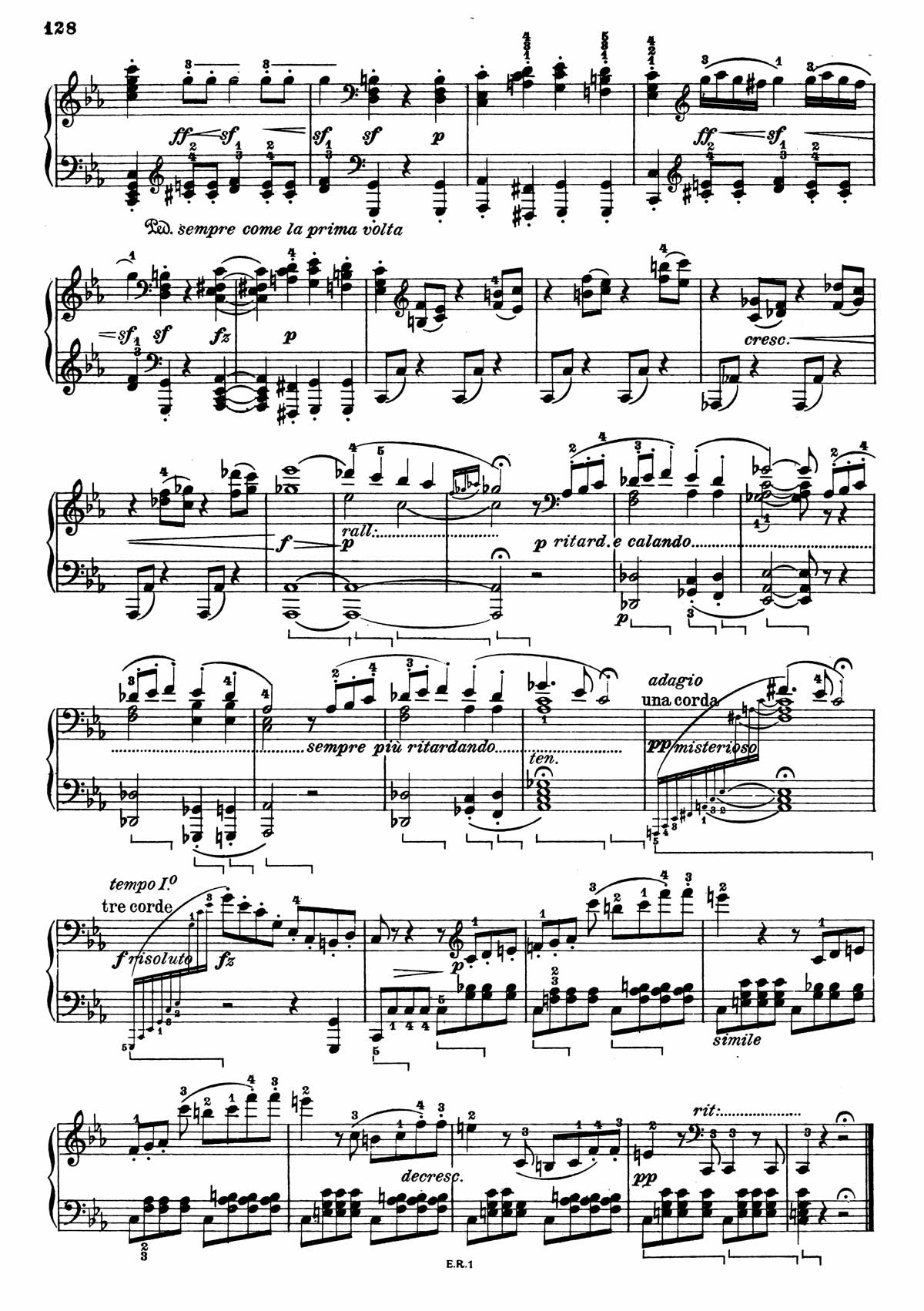 Beethoven Piano Sonata 5-18 sheet music
