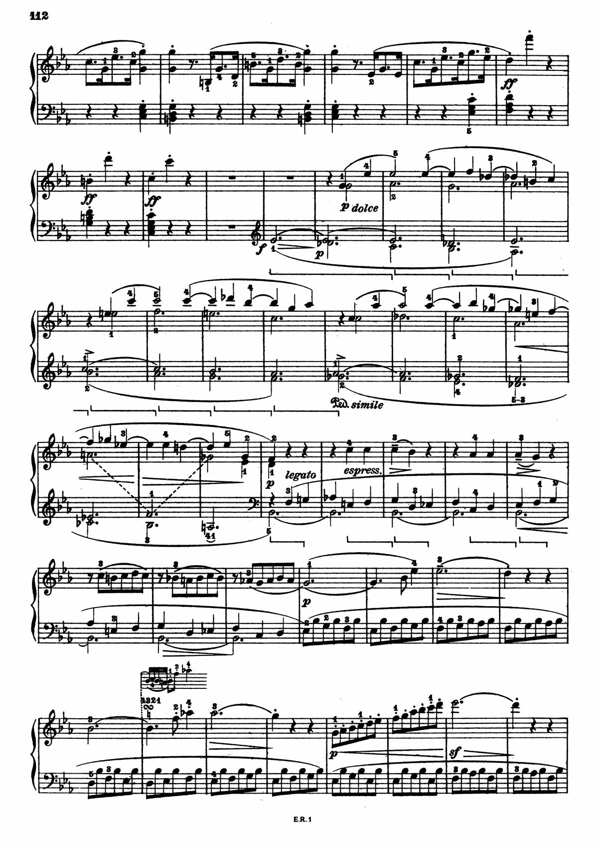 Beethoven Piano Sonata 5-2 sheet music