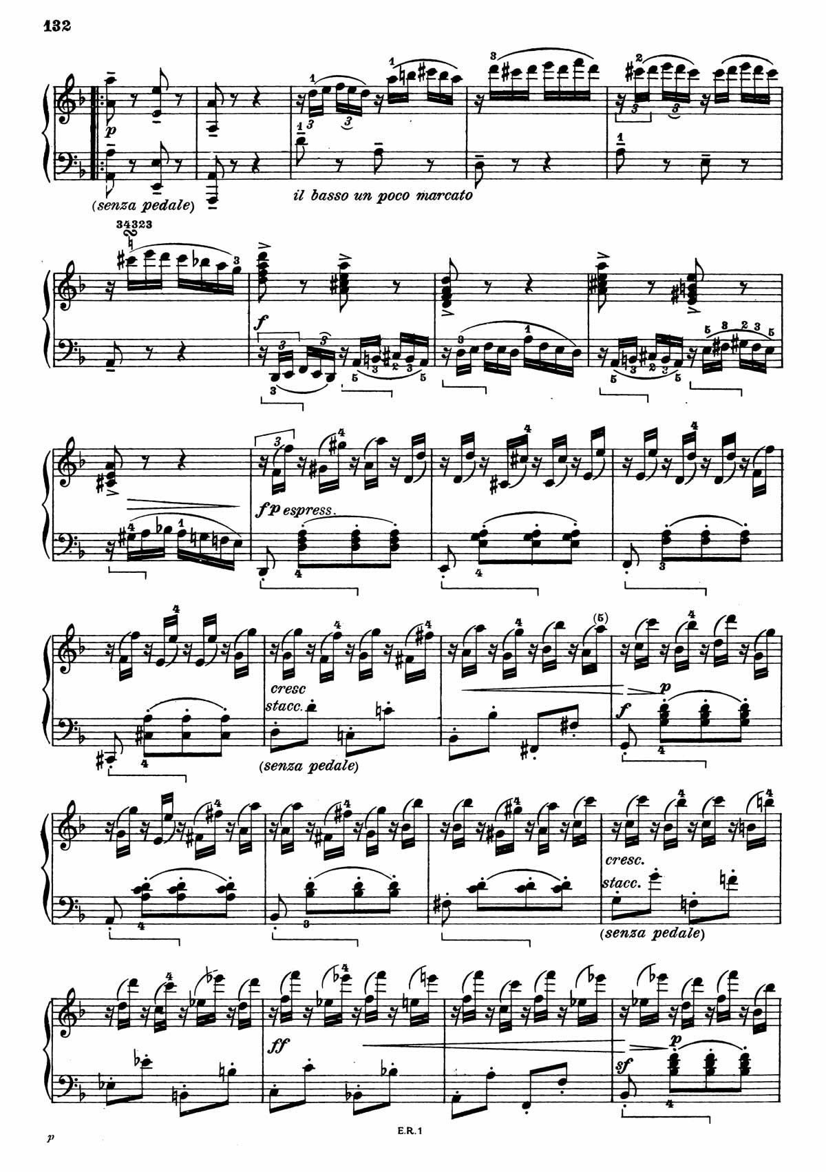 Beethoven Piano Sonata 6-4 sheet music