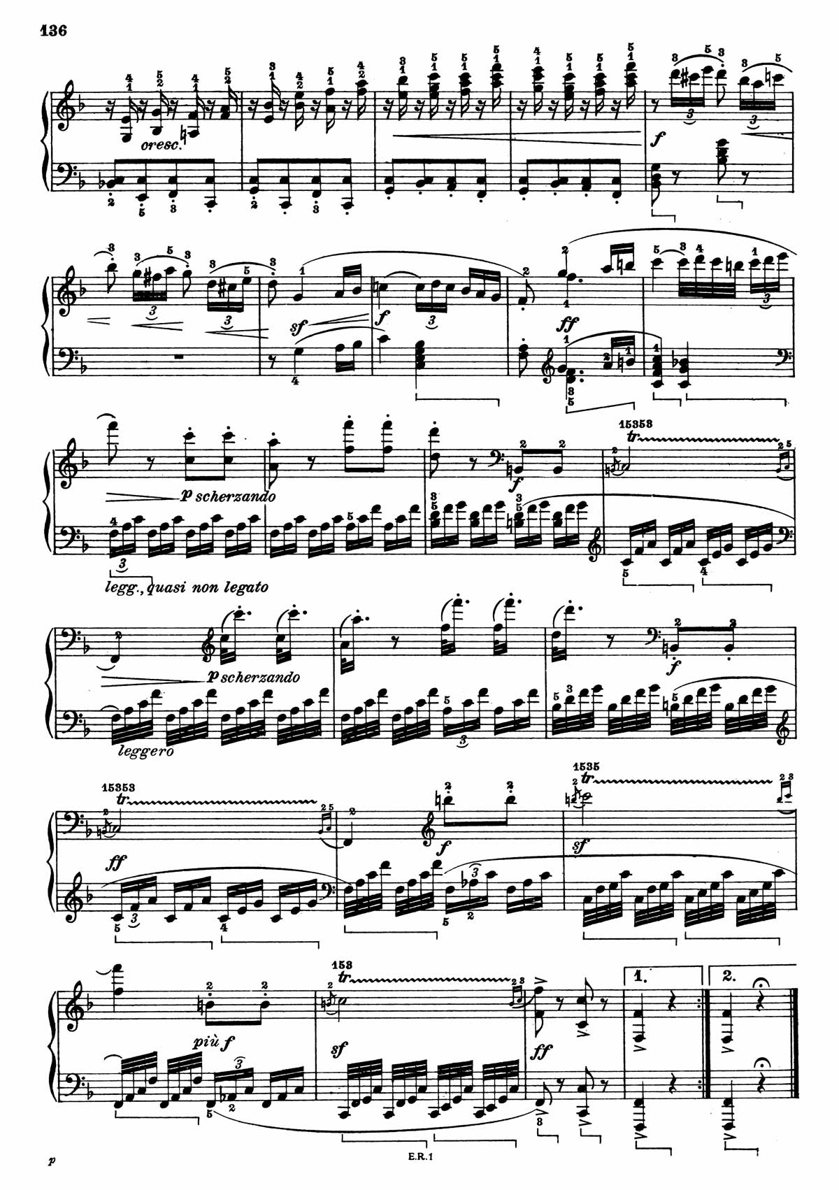 Beethoven Piano Sonata 6-8 sheet music