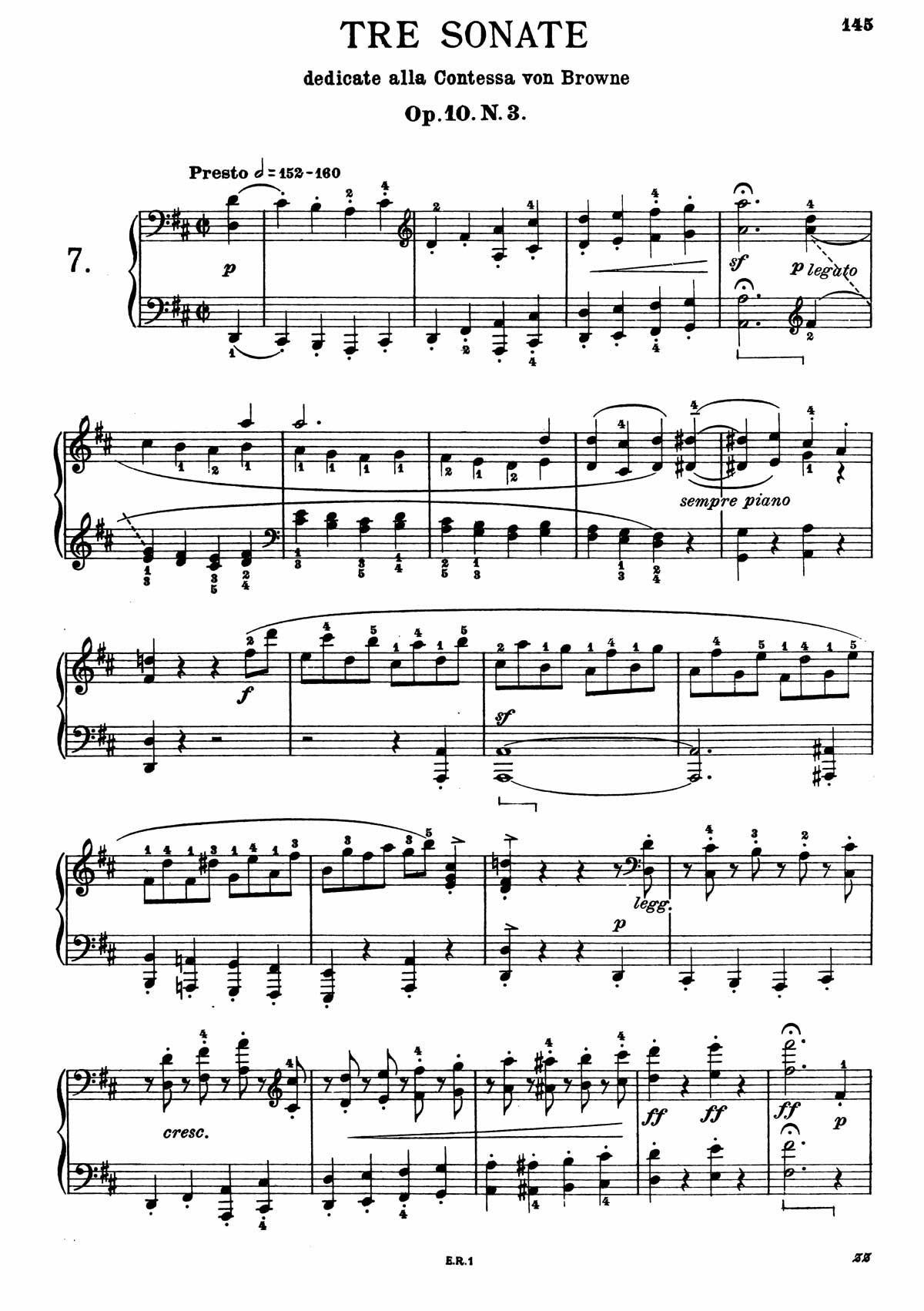 Beethoven Piano Sonata 7-1 sheet music