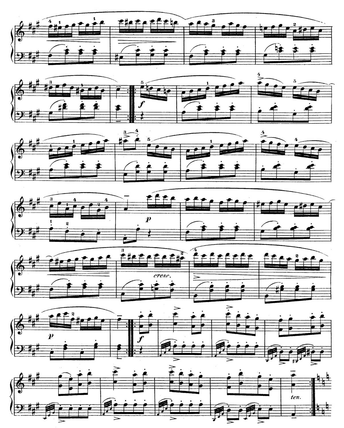 Mozart Piano Sonata 11-14