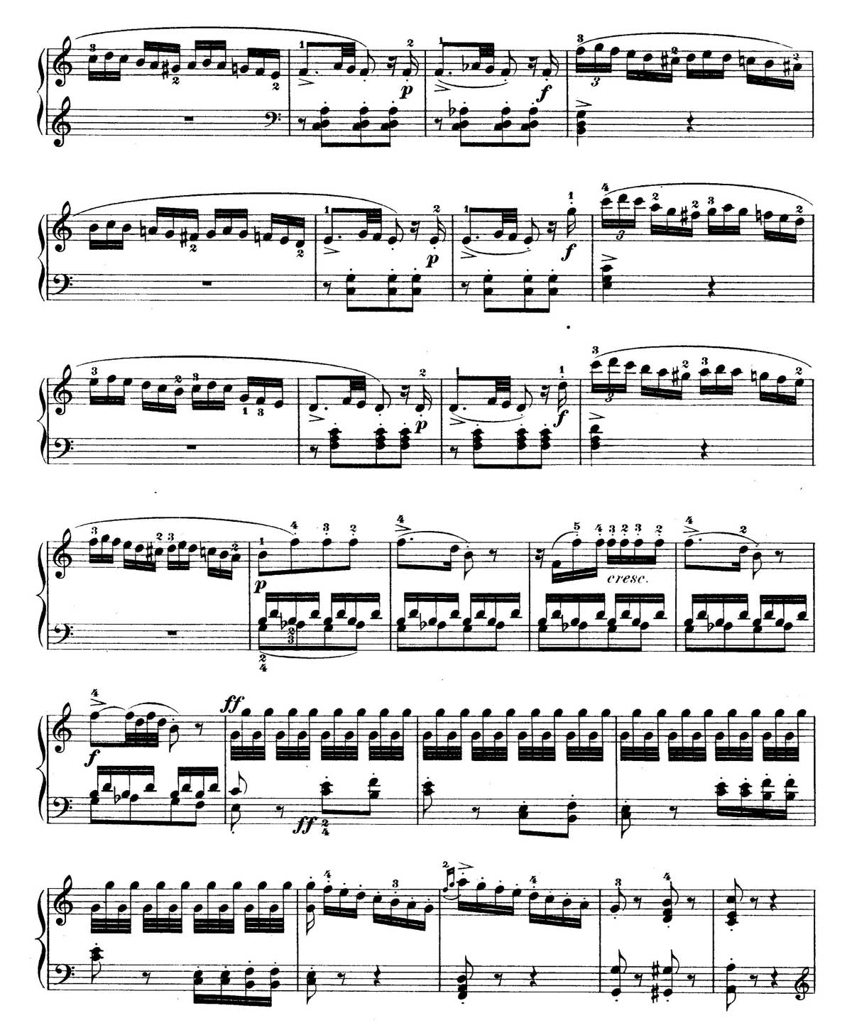 Mozart Piano Sonata 7-16
