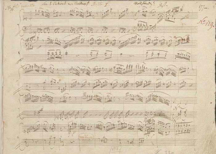 Mozart Piano Sonata 10 Manuscript