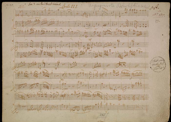 Mozart Piano Sonata 12-manuscript