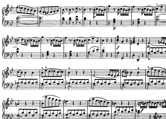 Mozart Piano Sonata 17 antigua edición