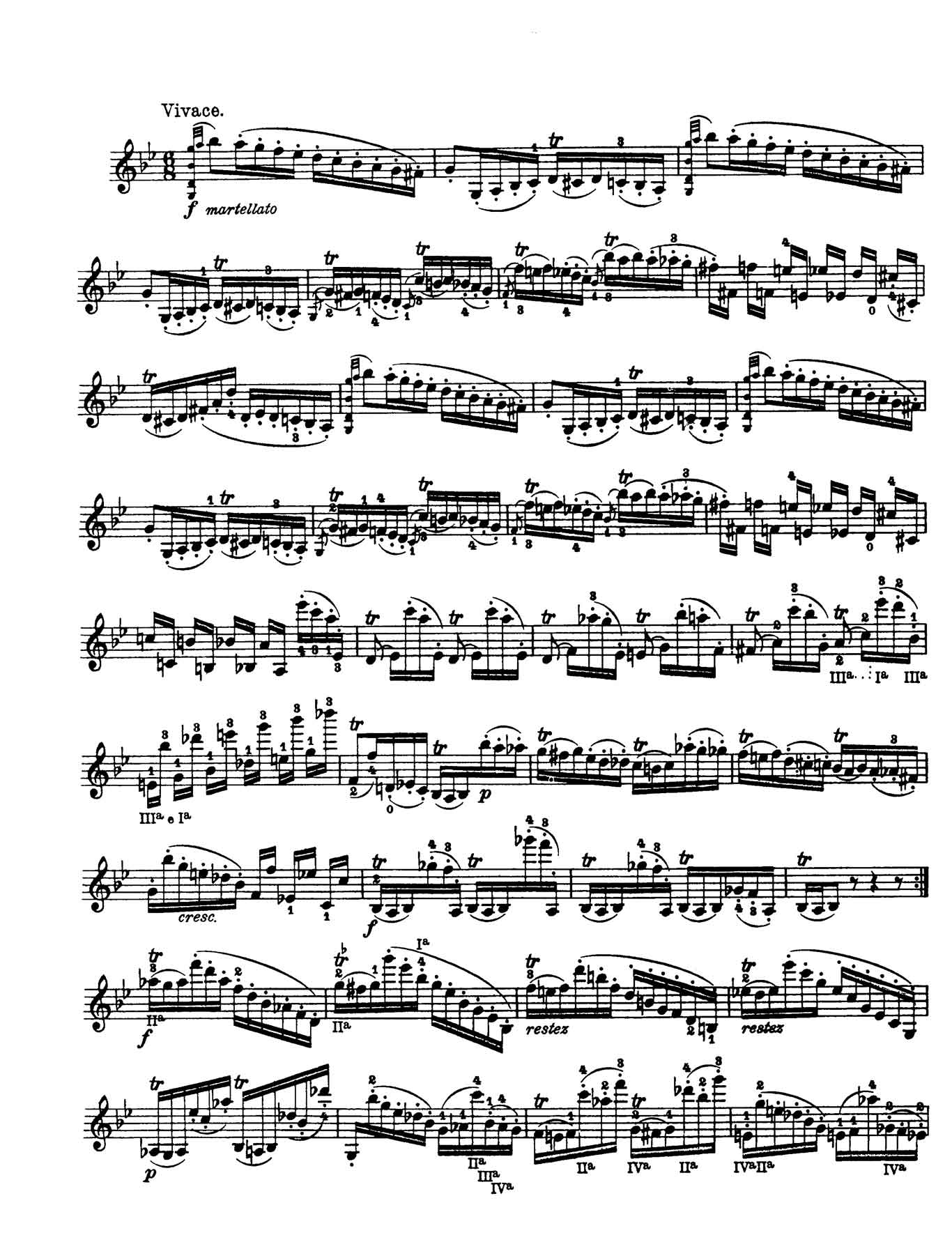Paganini Violín Capricho 10-sheet music 1