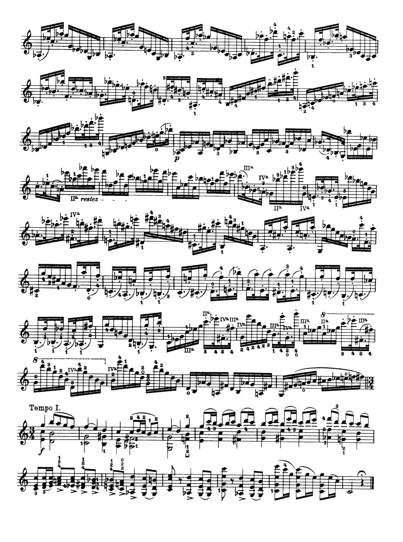 Paganini Violin Caprice 11-sheet music 2