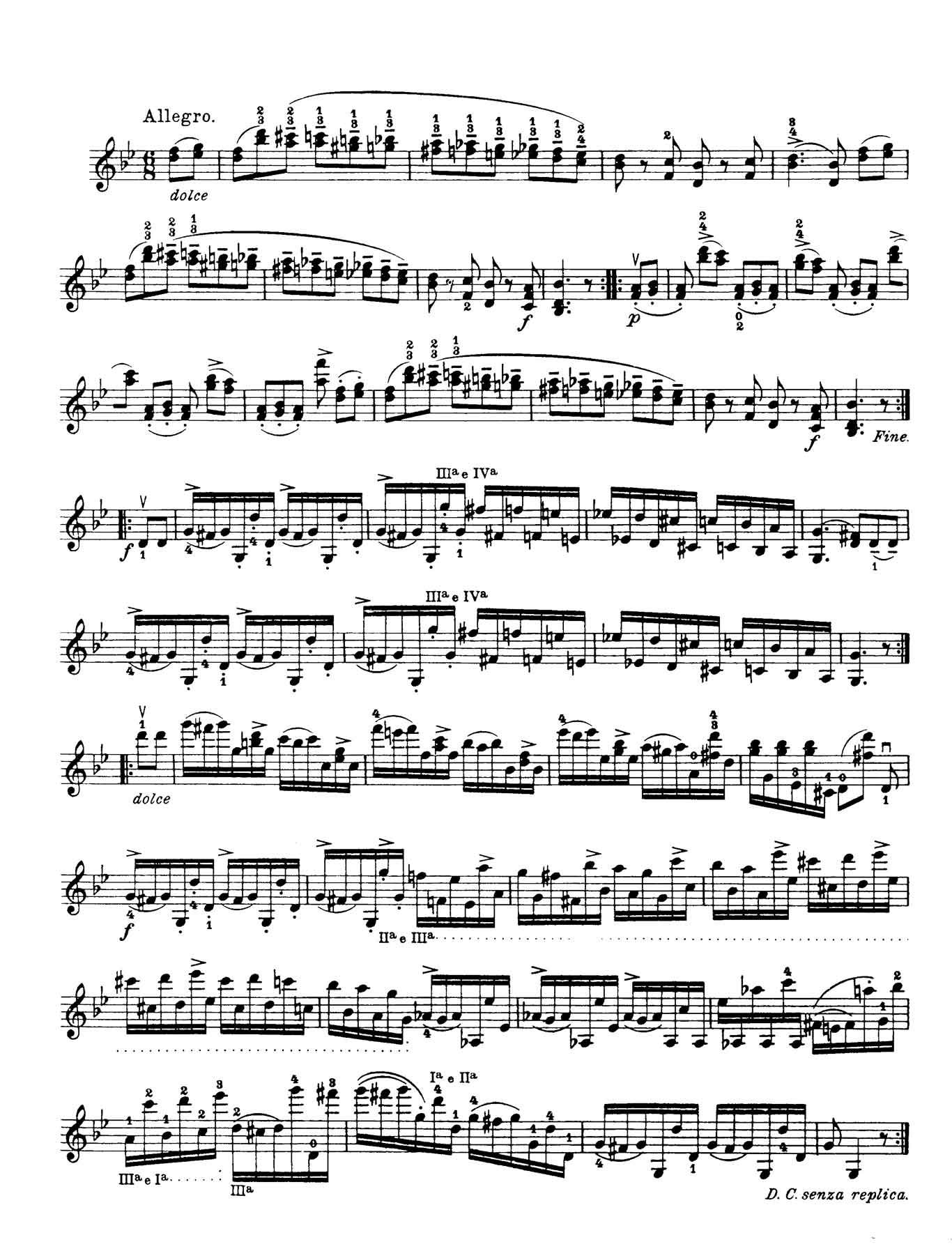 Paganini Violin Caprice 13-sheet music
