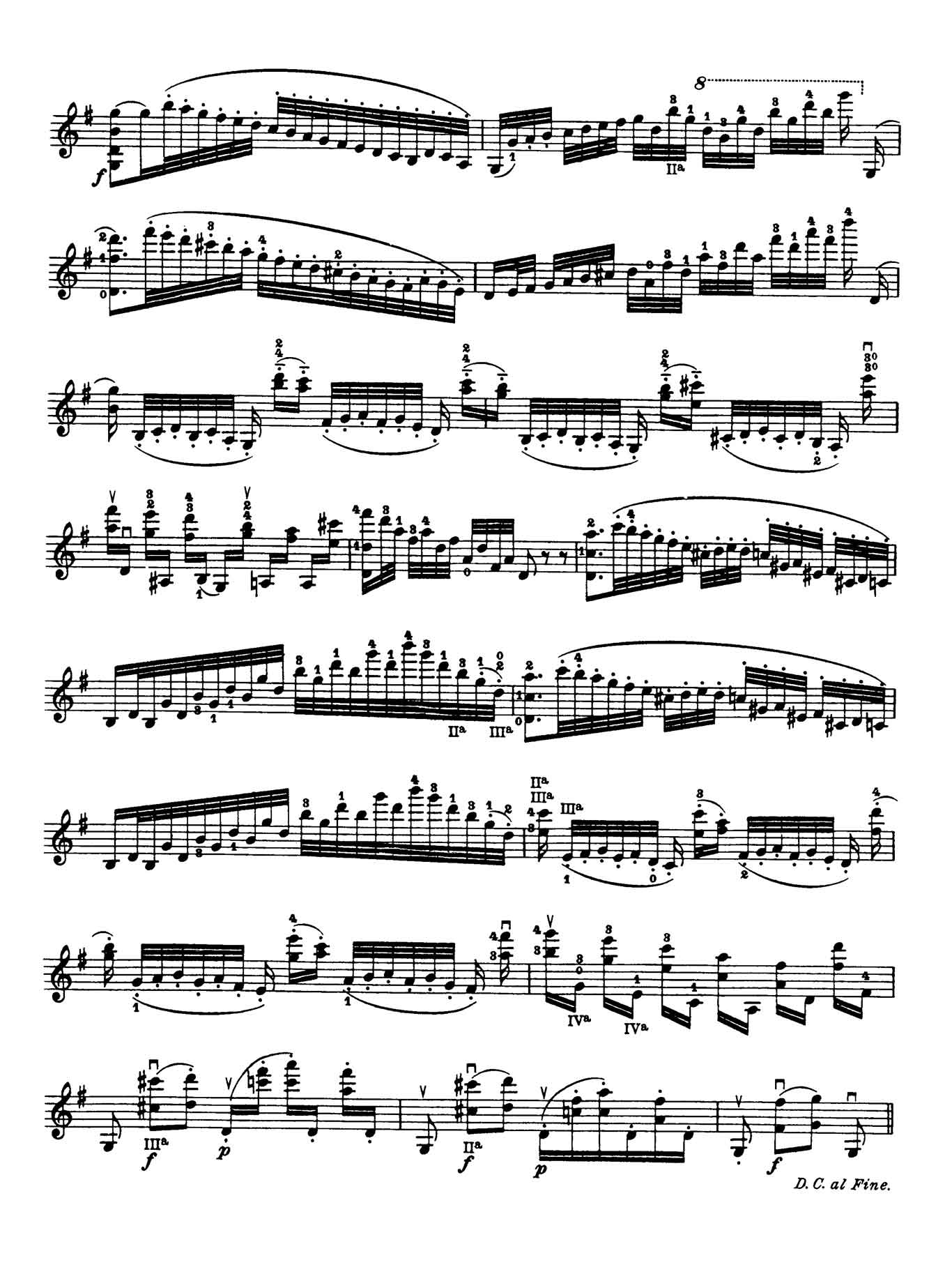 Paganini Violin Caprice 15-sheet music 2